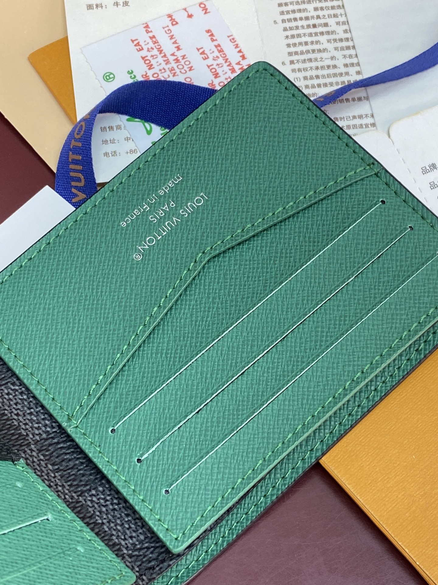 [TOP] Louis Vuitton LV Monogram  Wallet 12/9cm - Black