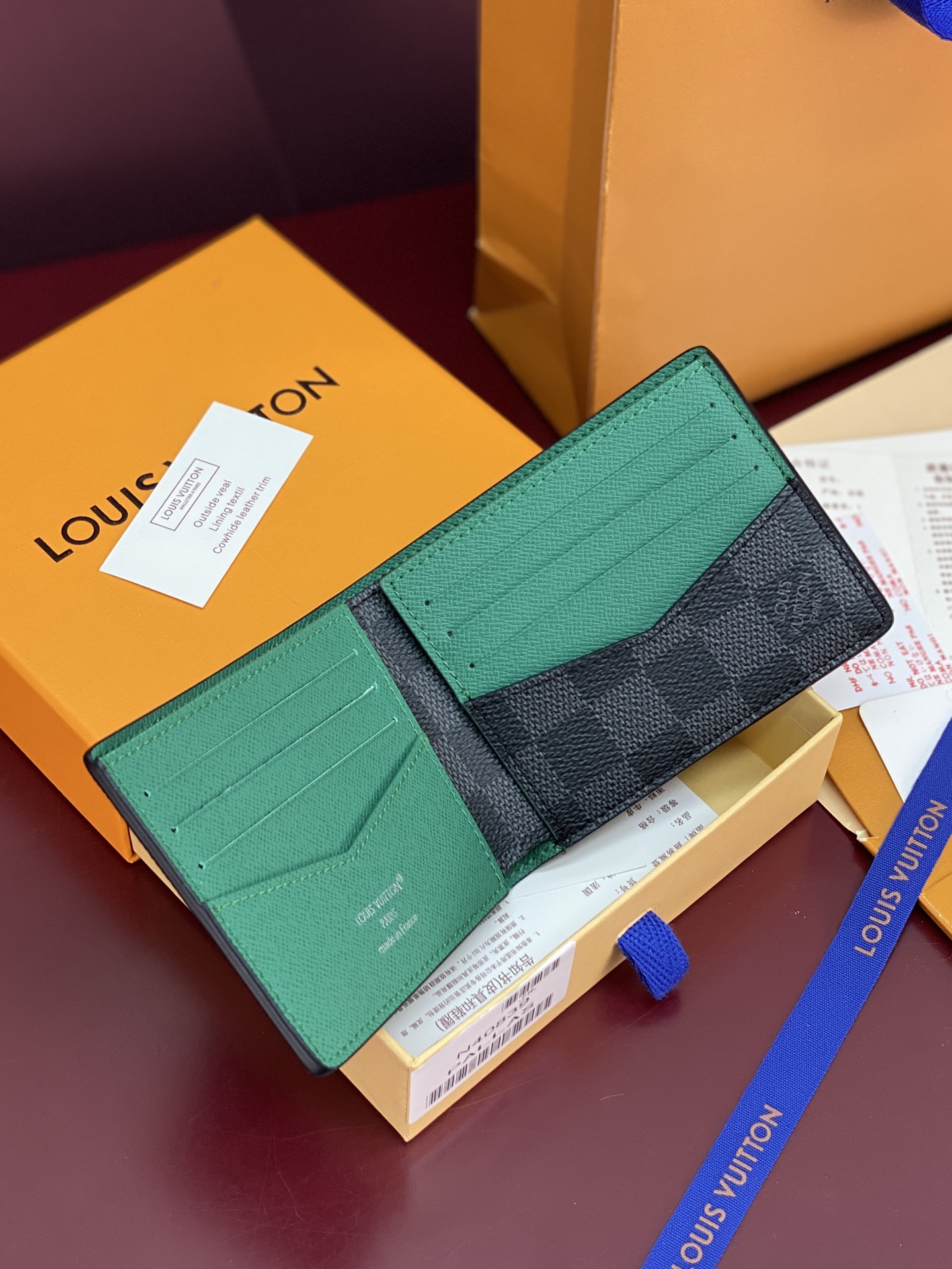 [TOP] Louis Vuitton LV Monogram  Wallet 12/9cm - Black