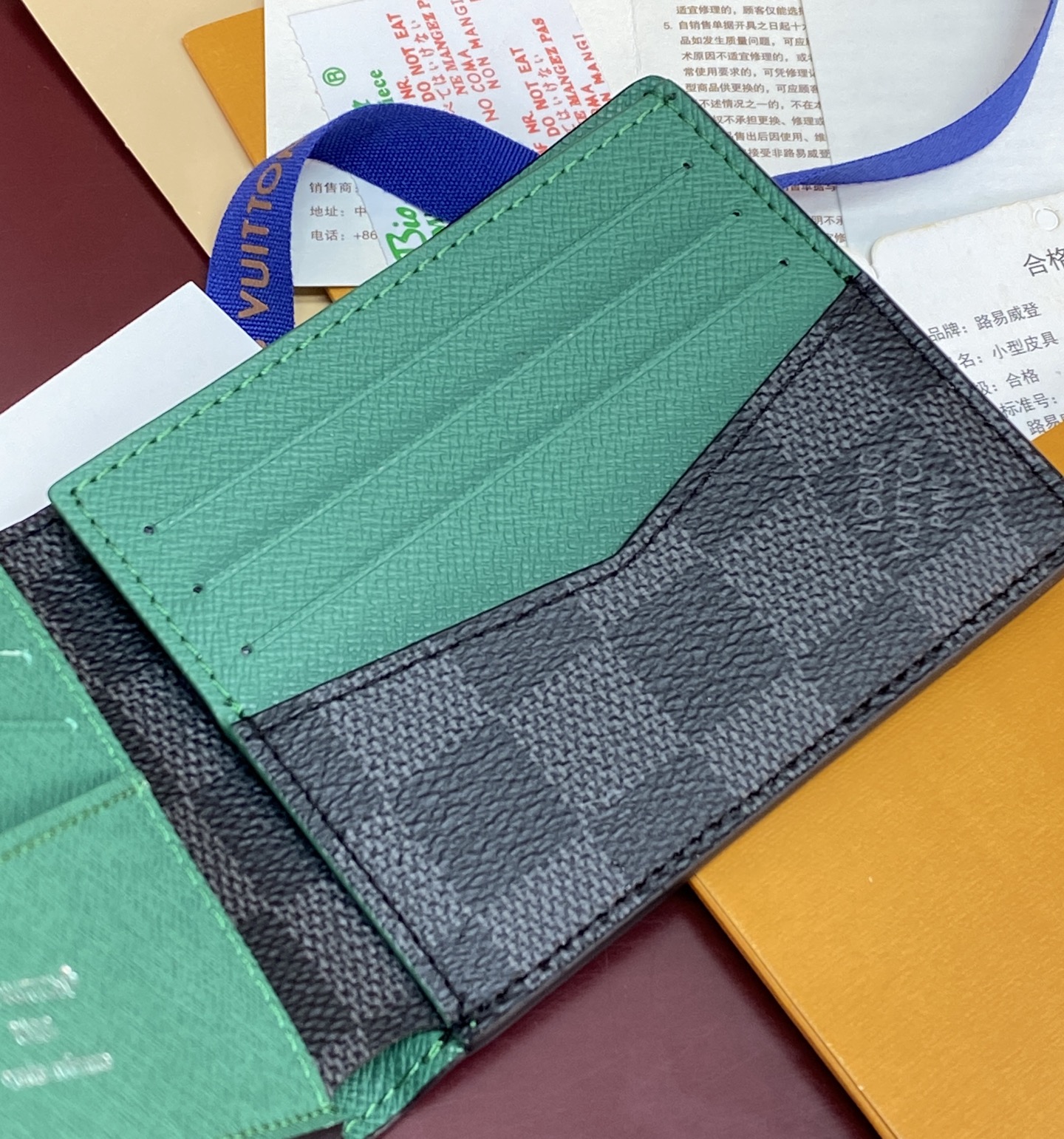 [TOP] Louis Vuitton LV Monogram  Wallet 12/9cm - Black