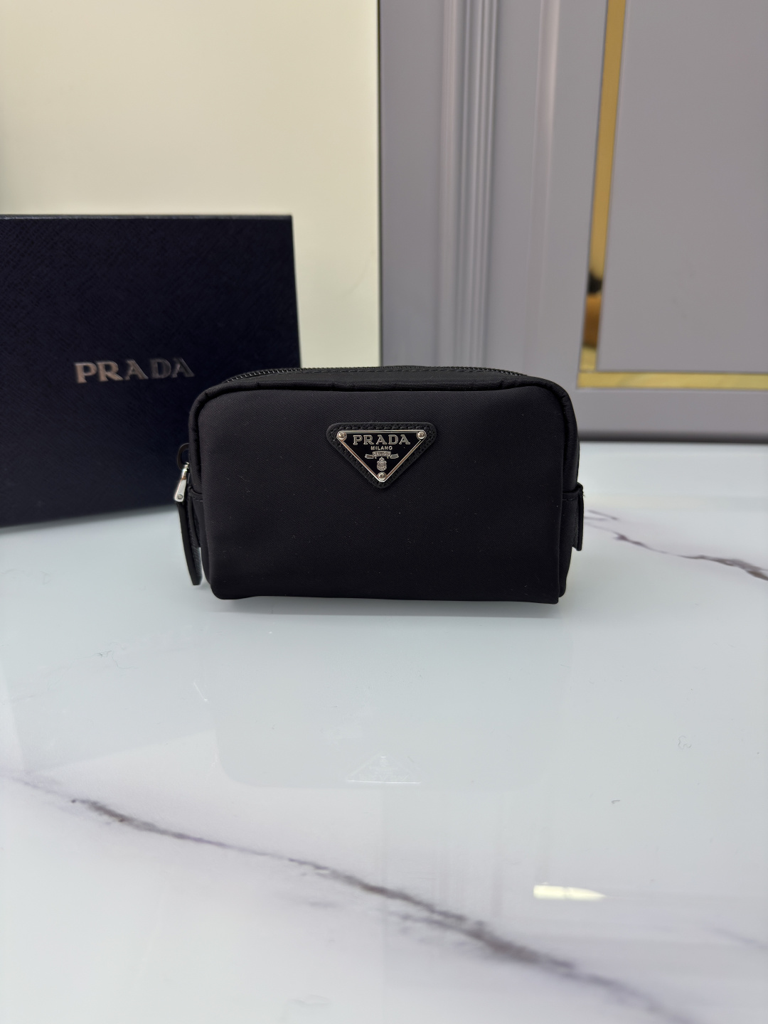 [TOP] PRADA Nylon Clutch 12x8x3.5cm - 7 Colors