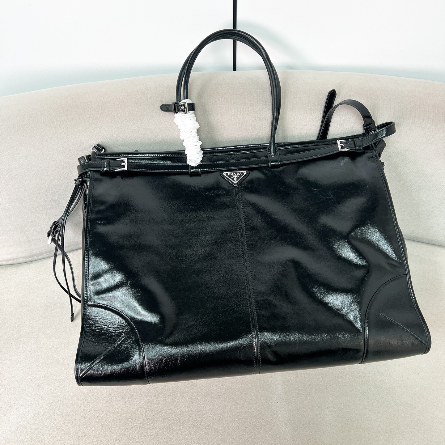 [TOP] PRADA Men's  Lux Soft Bag 50x36x17cm - 3 Colors