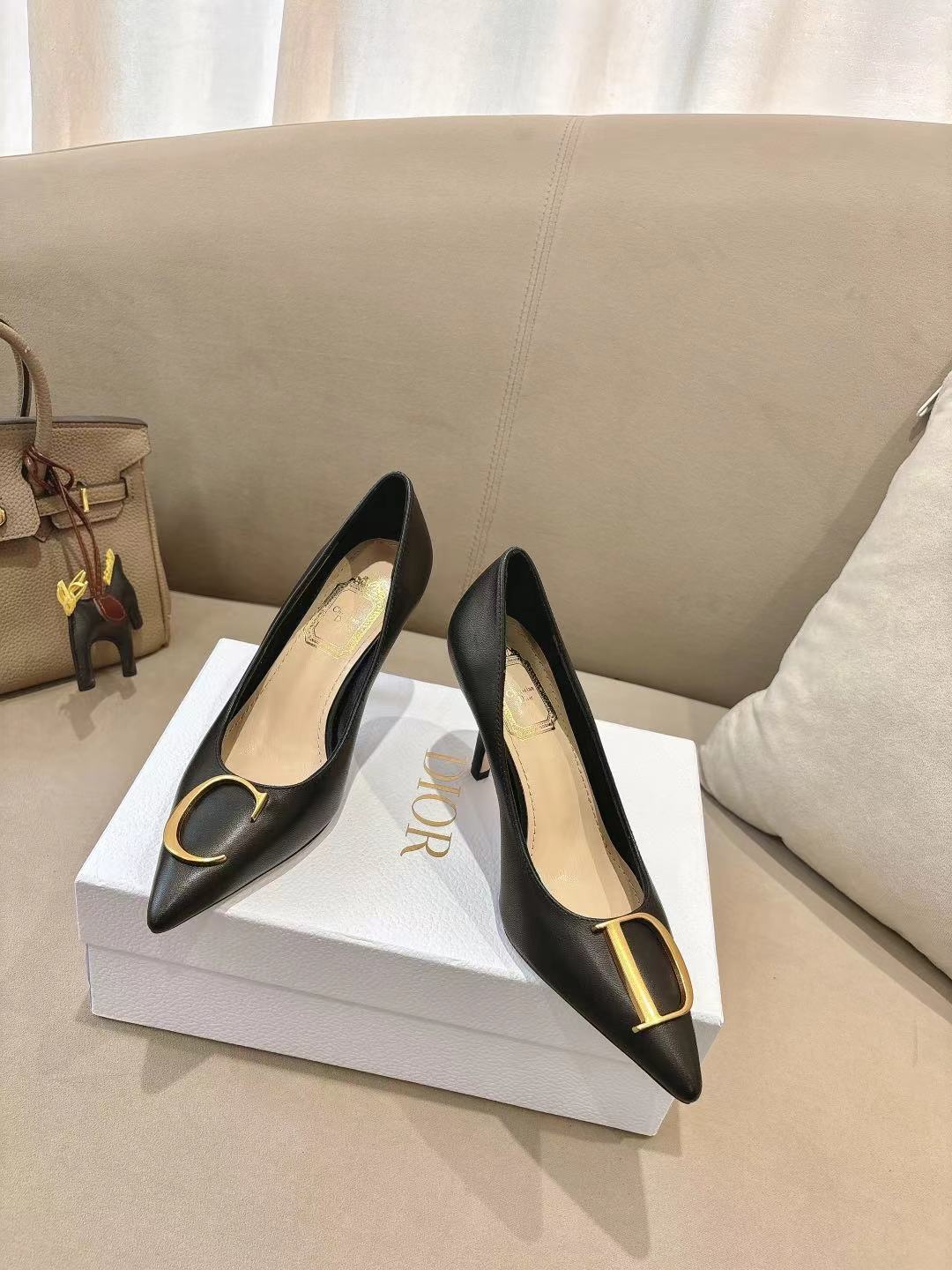 [TOP] Christian Dior 7.5cm High Heels Pumps - 3 Color