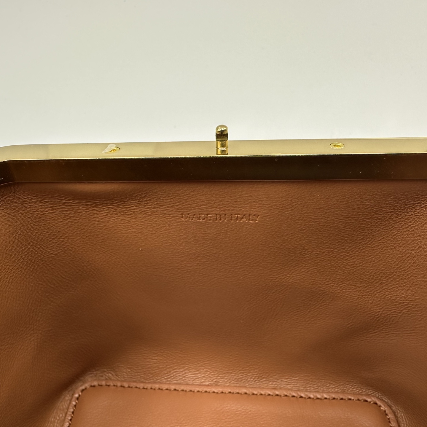 [TOP] CELINE TRIOMPHE FRAME Bag 12.5x12.5x12.5cm - Brown