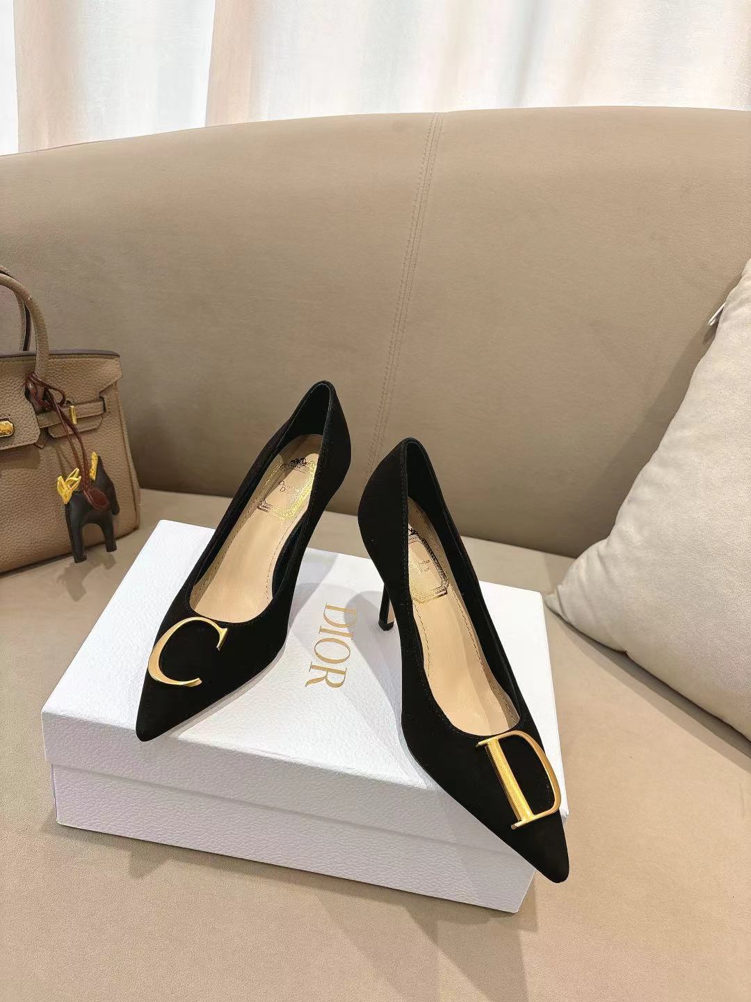 [TOP] Christian Dior 7.5cm High Heels Pumps - 3 Color