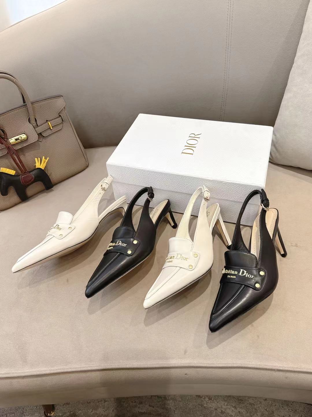 [TOP] Christian Dior 5/8cm Height Heels Shoes - 2 Color