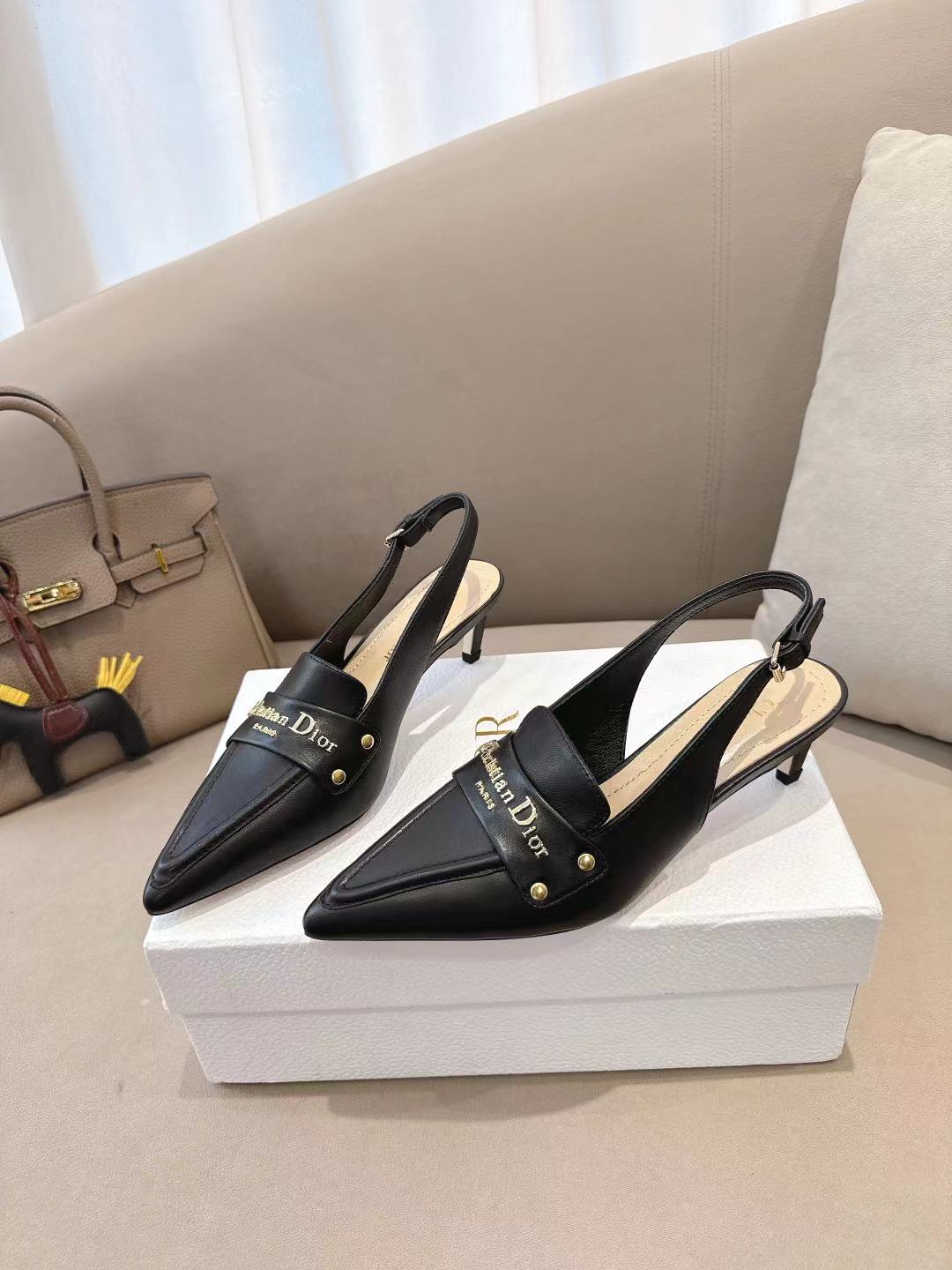 [TOP] Christian Dior 5/8cm Height Heels Shoes - 2 Color