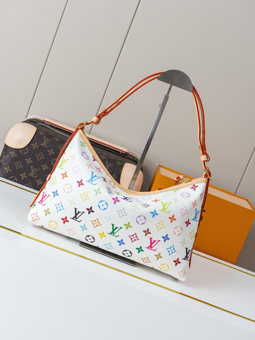 [TOP] Louis Vuitton LV Carryall East West Bags 33.5x20x10cm - White