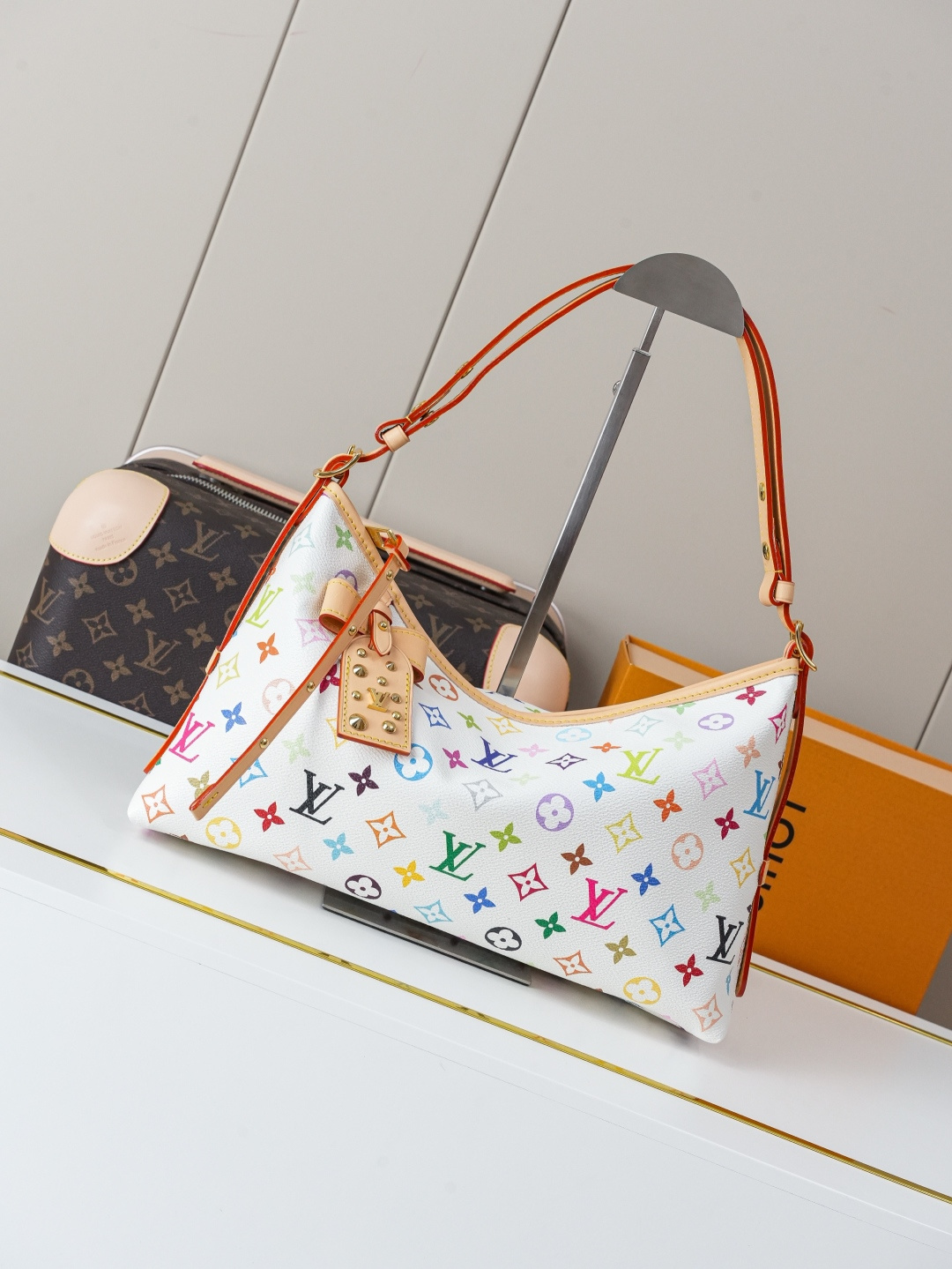 [TOP] Louis Vuitton LV Carryall East West Bags 33.5x20x10cm - White