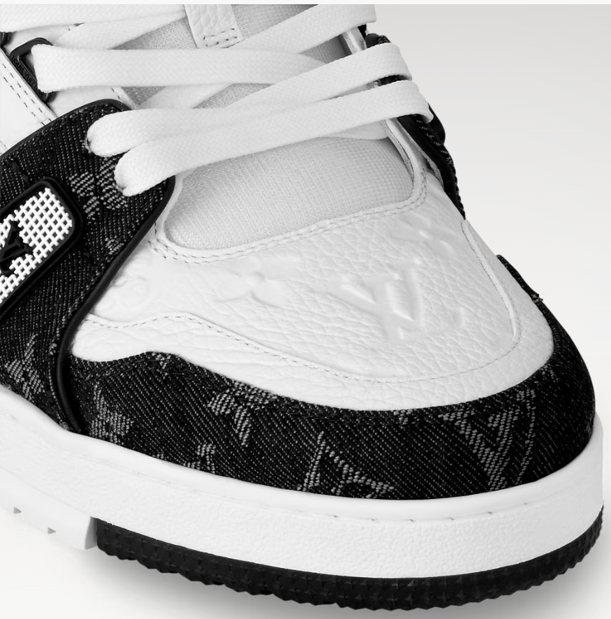 [TOP] Louis Vuitton LV Sneakers Cow Leather - White and Black