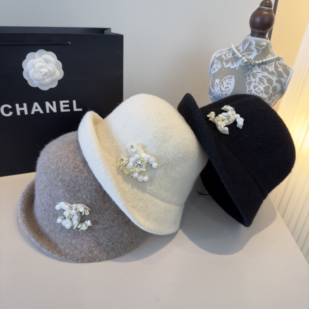 [TOP] CHANEL Wool Hat - 3 Color