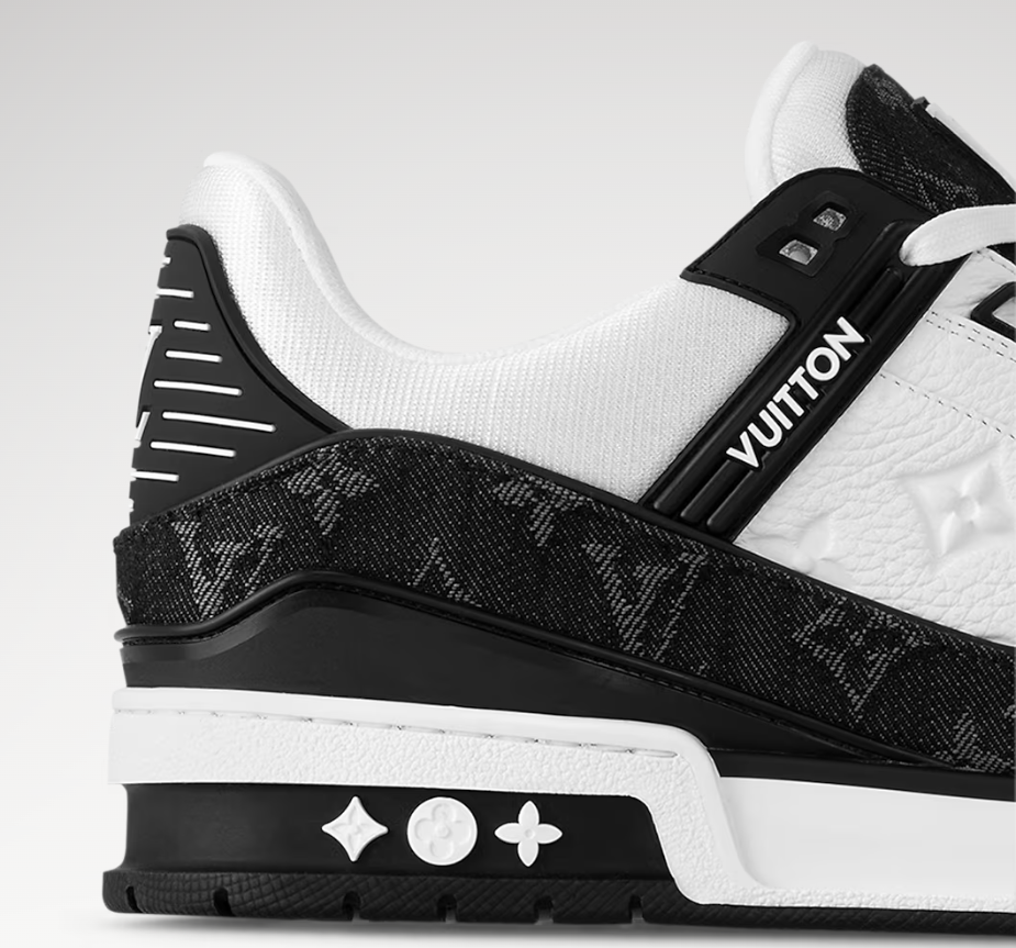 [TOP] Louis Vuitton LV Sneakers Cow Leather - White and Black