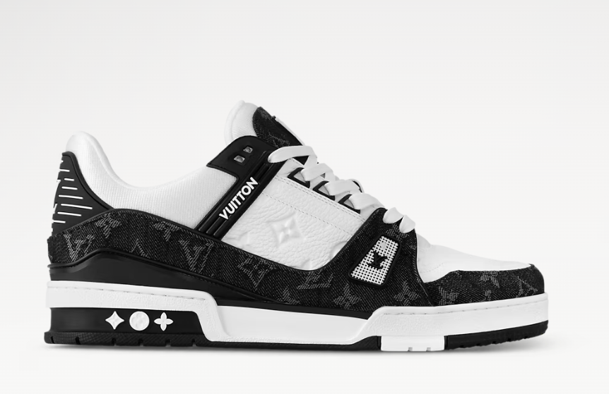 [TOP] Louis Vuitton LV Sneakers Cow Leather - White and Black