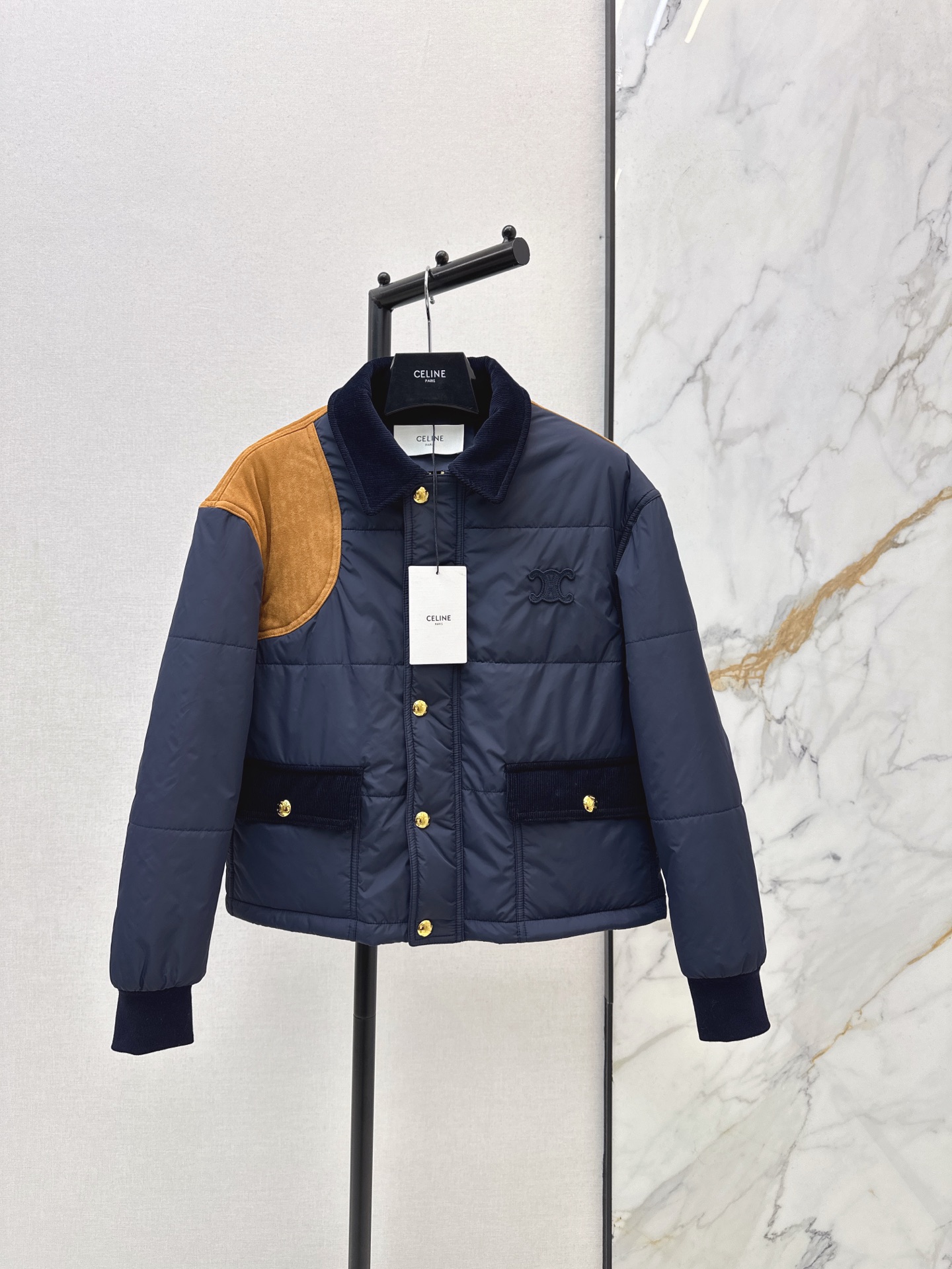 [TOP] CELINE Down Jacket - Blue