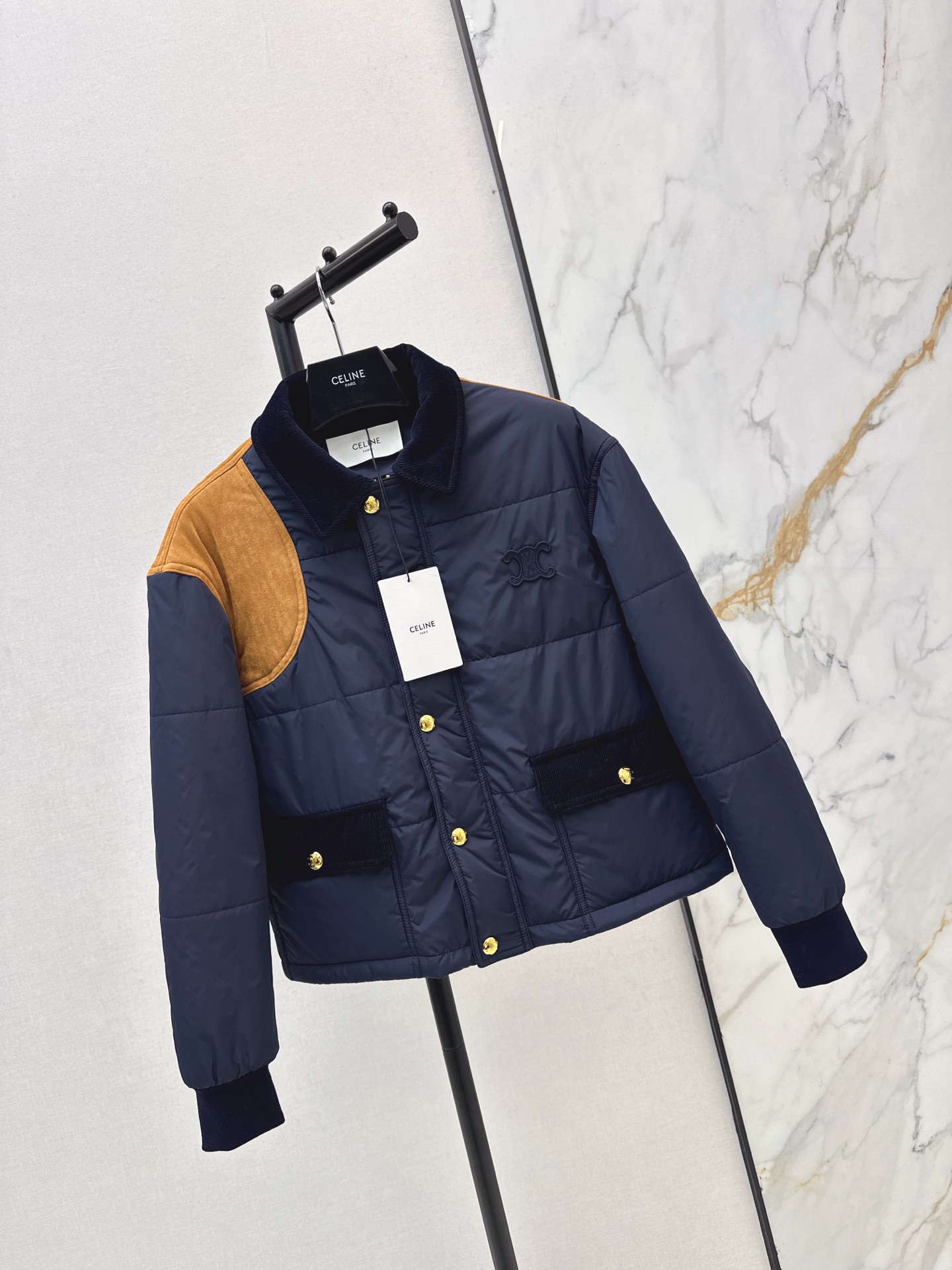 [TOP] CELINE Down Jacket - Blue