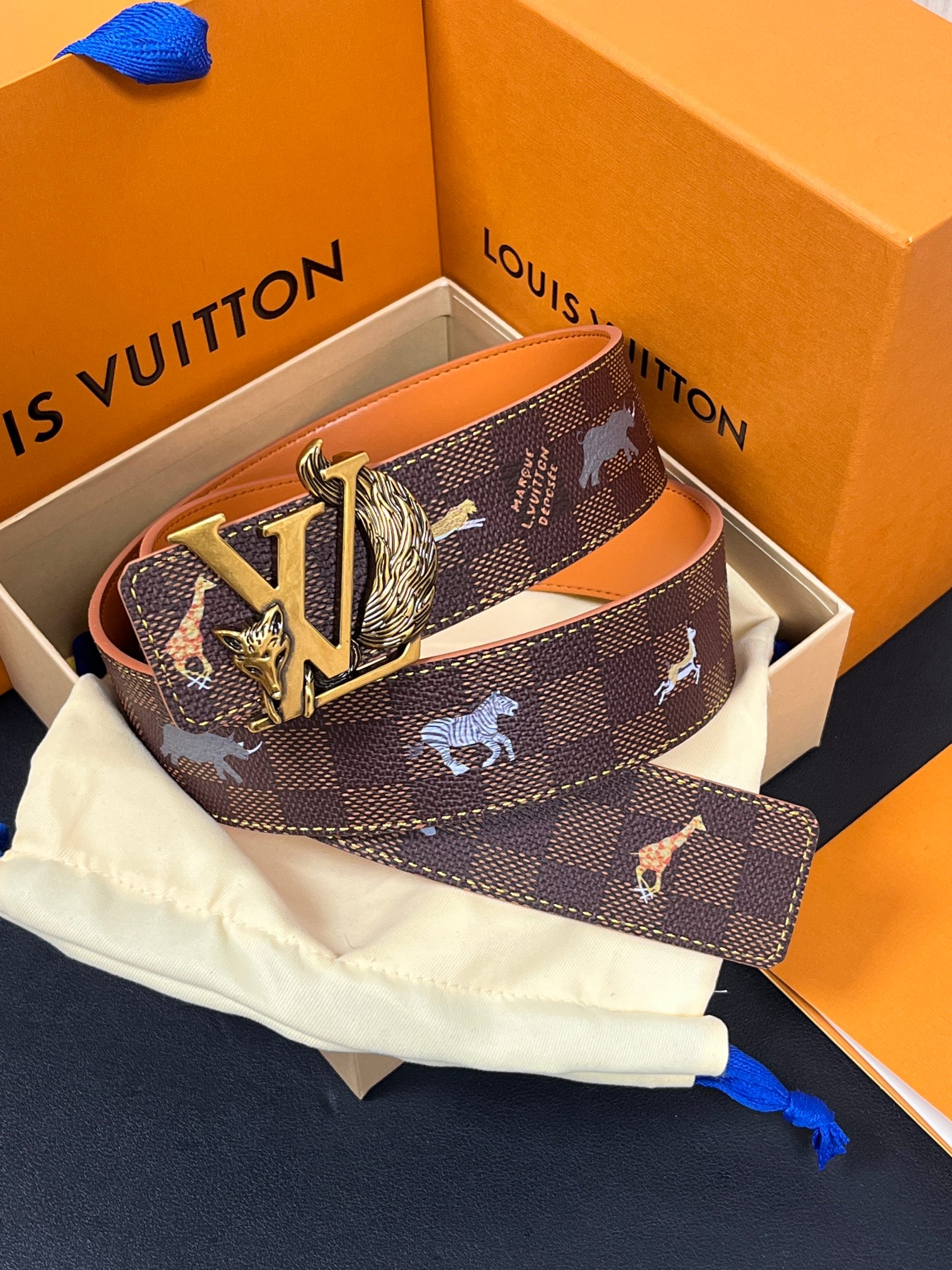 [TOP] Louis Vuitton LV Belt 4.0cm - 2 Colors