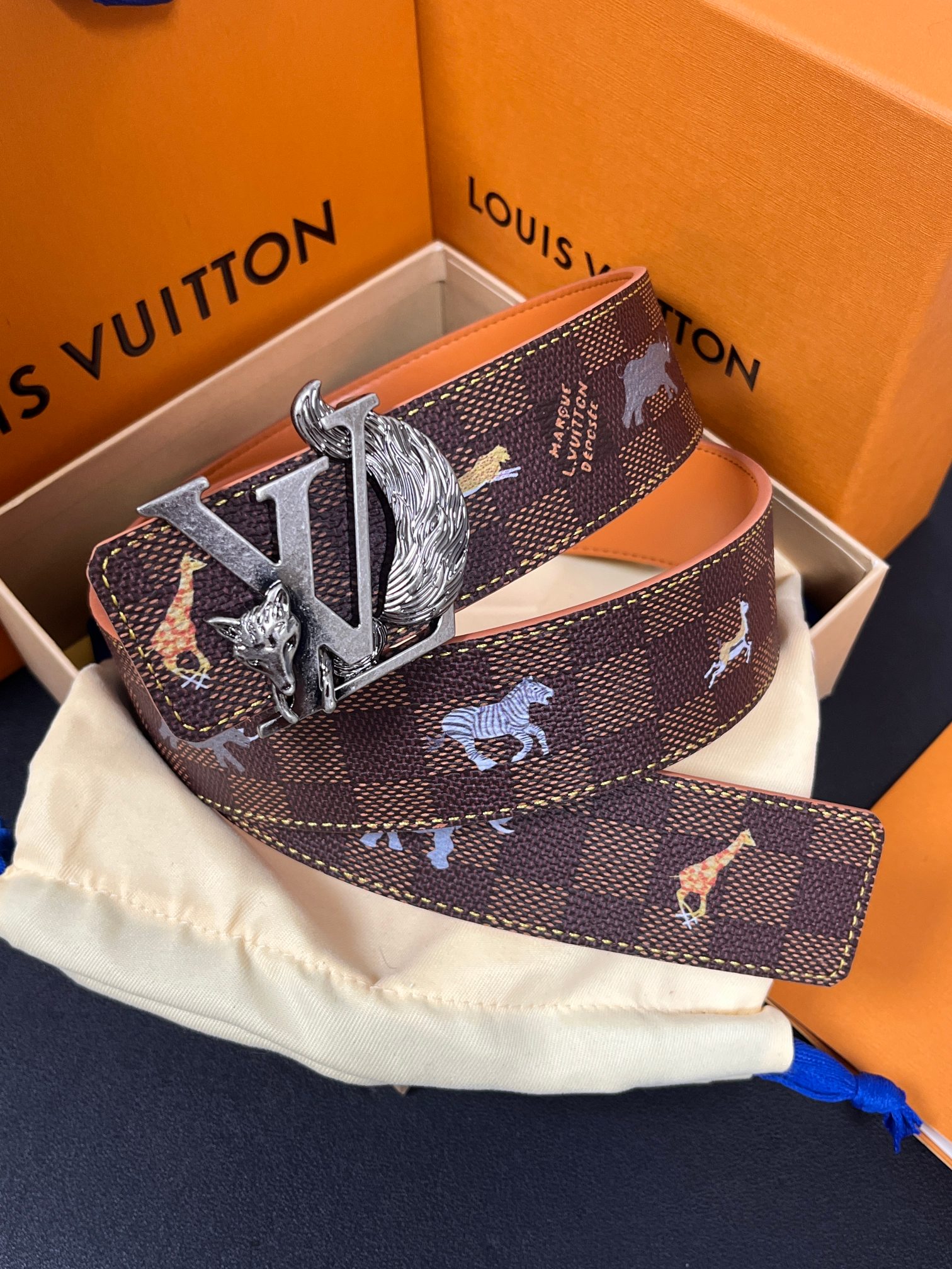 [TOP] Louis Vuitton LV Belt 4.0cm - 2 Colors