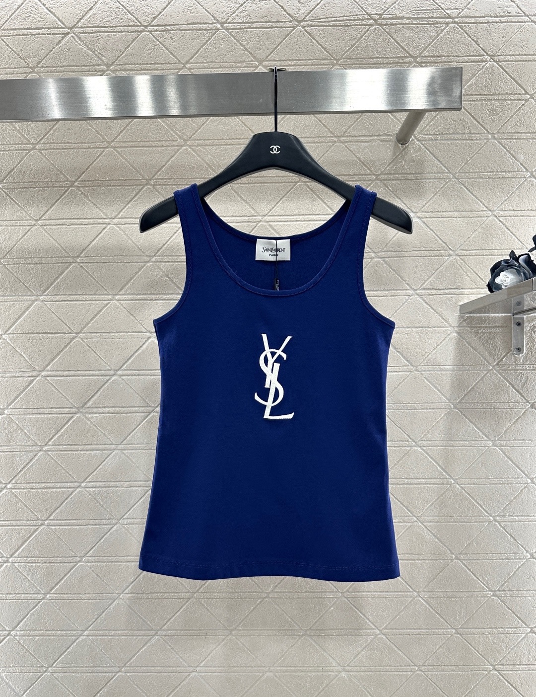 [TOP] Yves Saint Laurent YSL Vest -  Blue