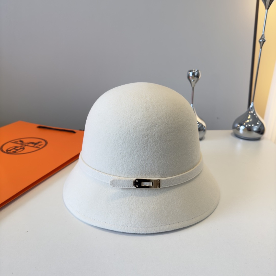 [TOP] HERMES Cashmere Hat - 2 Colors
