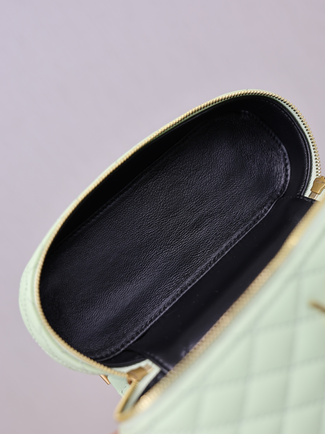 [TOP] Yves Saint Laurent YSL Gaby Mini Makeup Bag 18x11x6.5cm - Mint Green&GWH