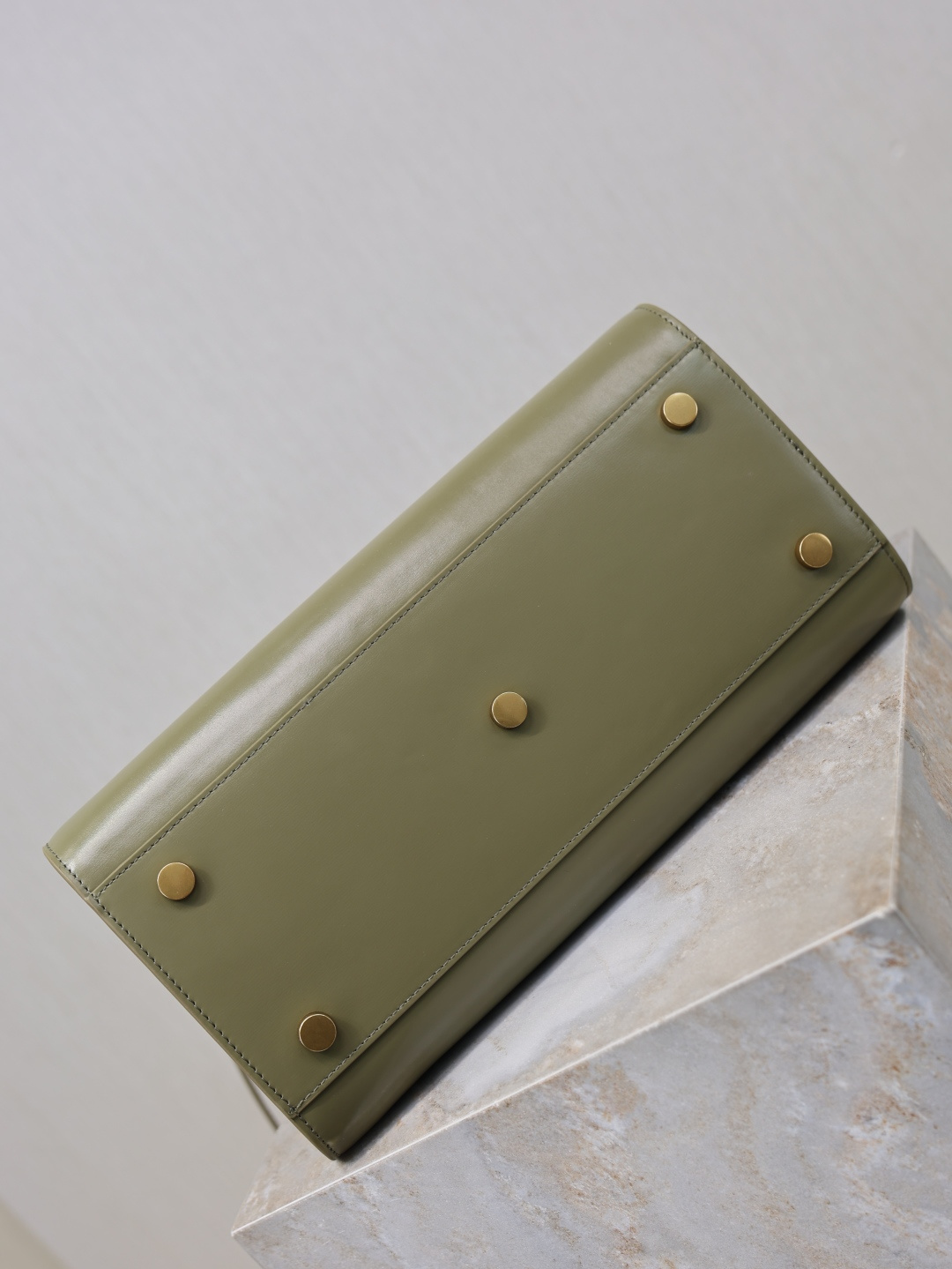 [TOP] Yves Saint Laurent YSL Sac De Jour Patent Leather Bag 32×25.5×15.5cm- Green