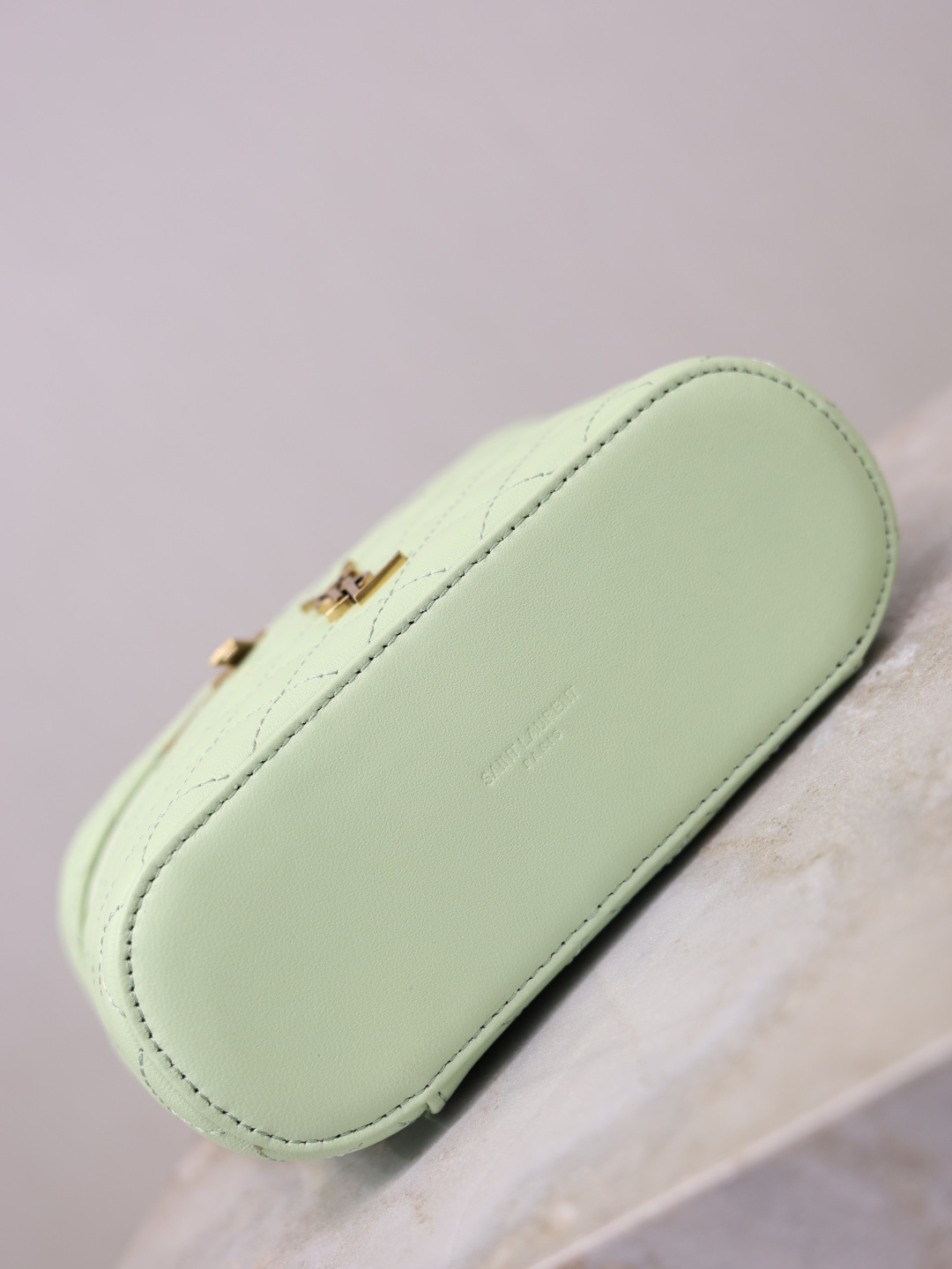[TOP] Yves Saint Laurent YSL Gaby Mini Makeup Bag 18x11x6.5cm - Mint Green&GWH