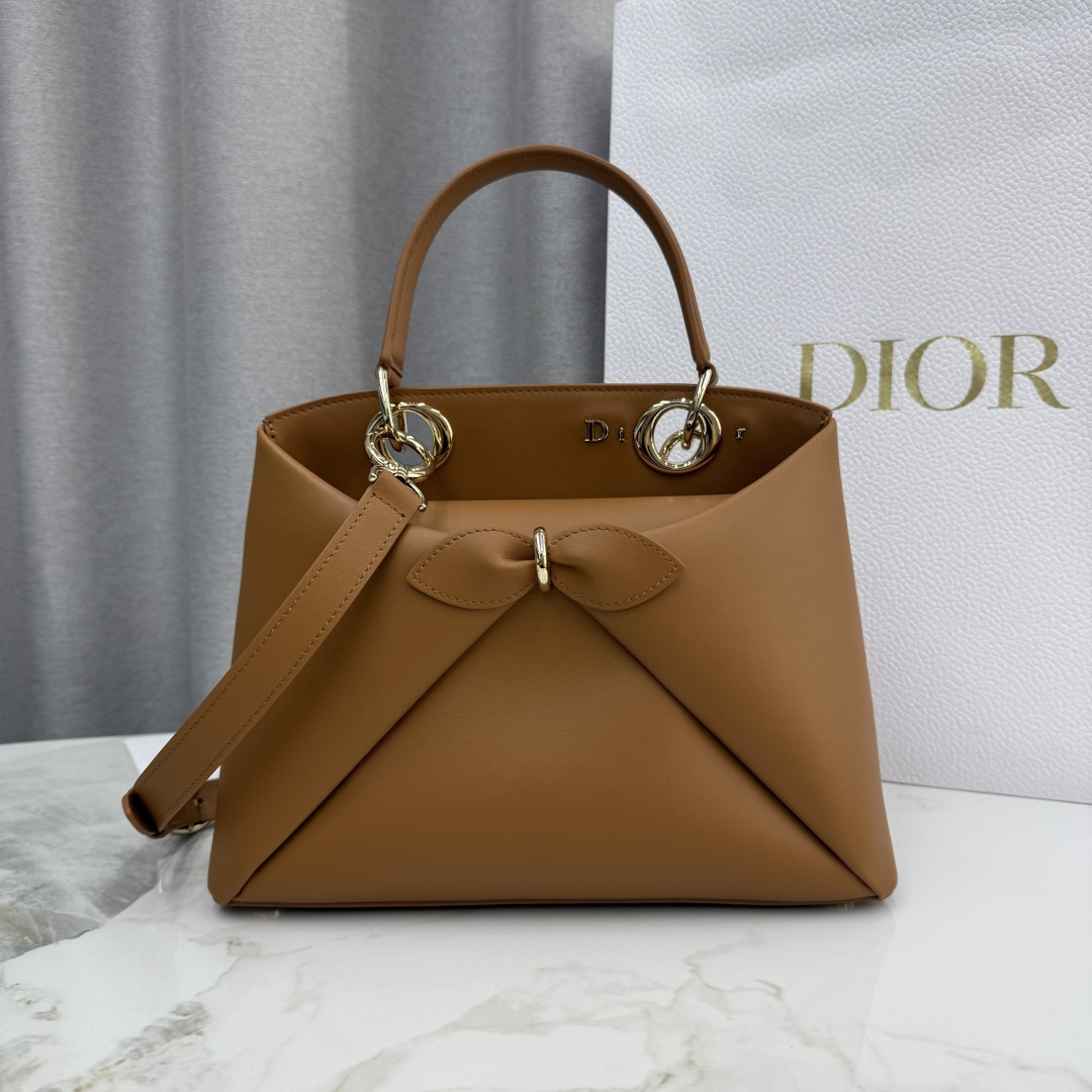 [TOP] Christian Dior  Bow Bag Cowhide 28*10*22cm - 8 Colors