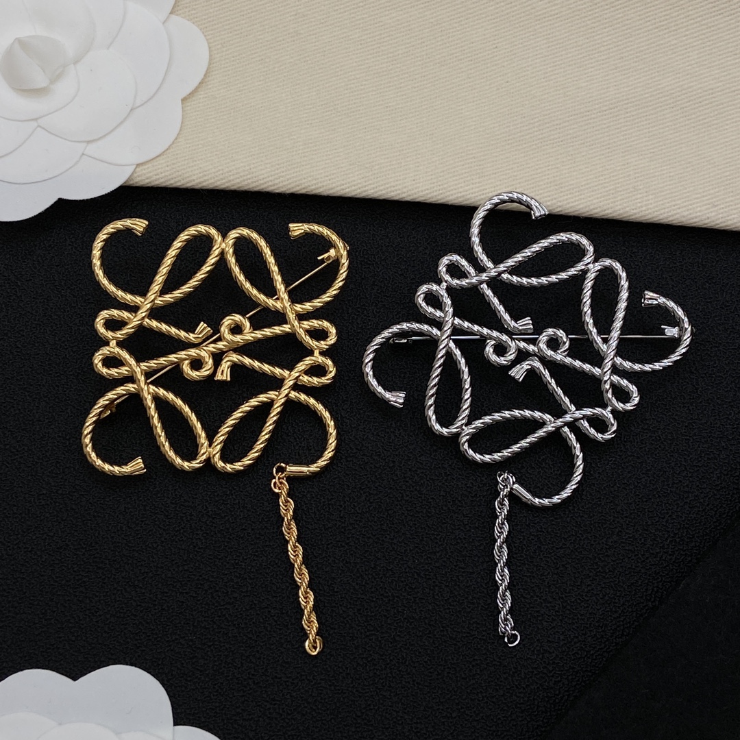 [TOP] LOEWE LOGO Brooches - 2 Colors