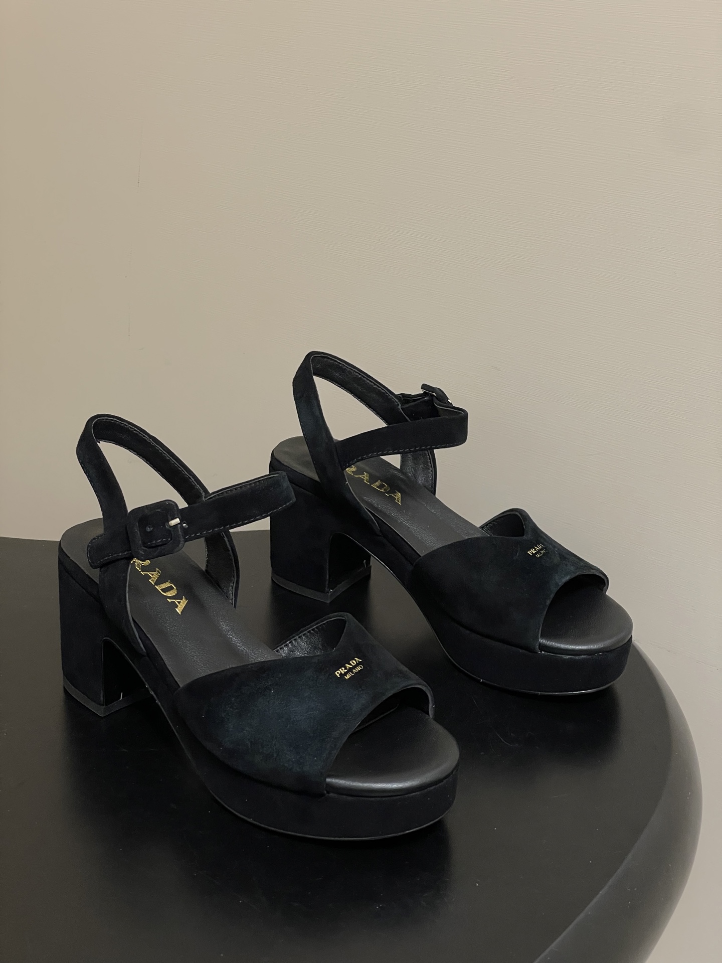 [TOP] PRADA 8cm High Heel Sandals - 3 Color
