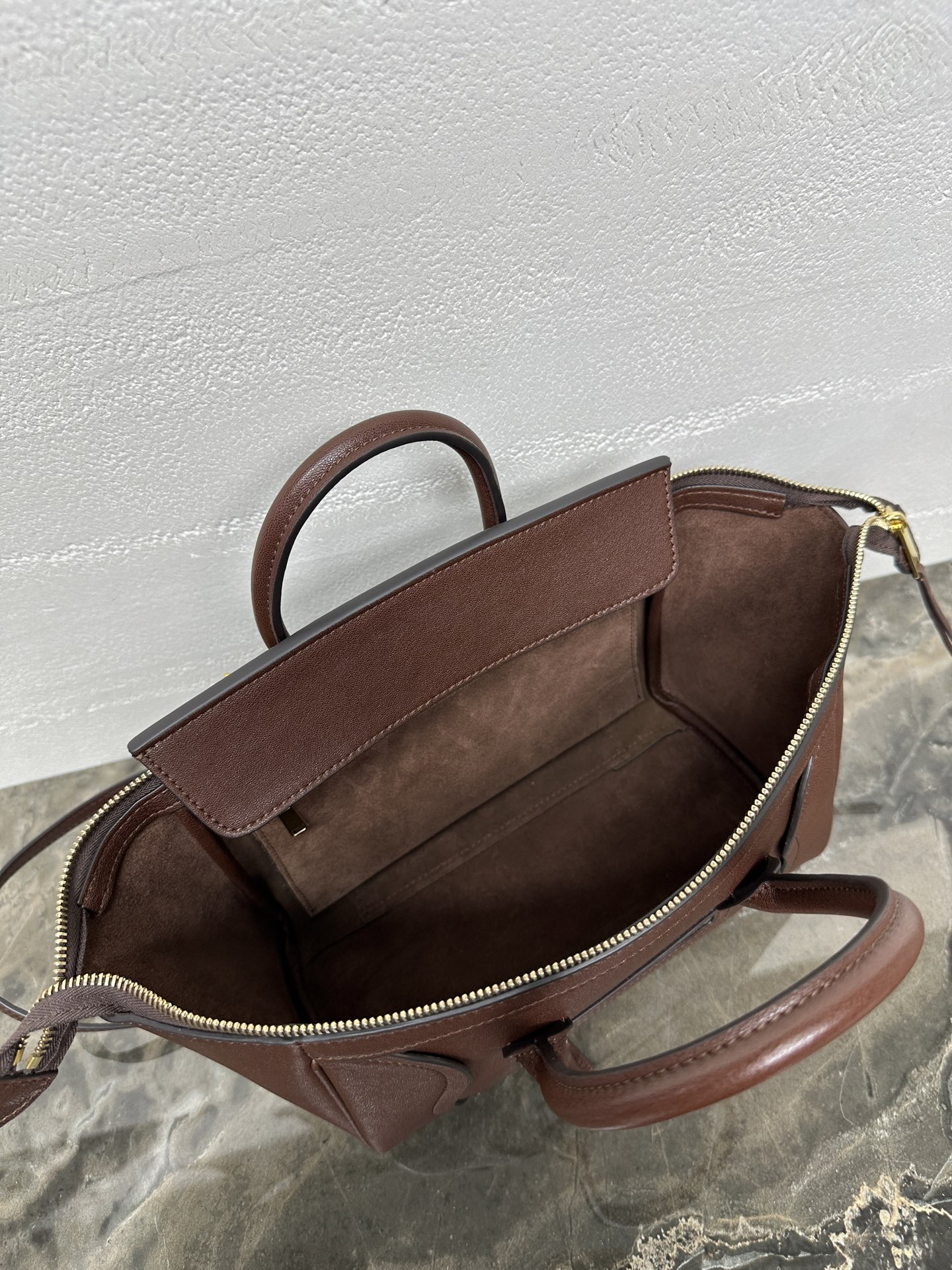 [TOP] CELINE  NEW LUGGAGE Bag 38.5x11.5x16.5cm  - Claret