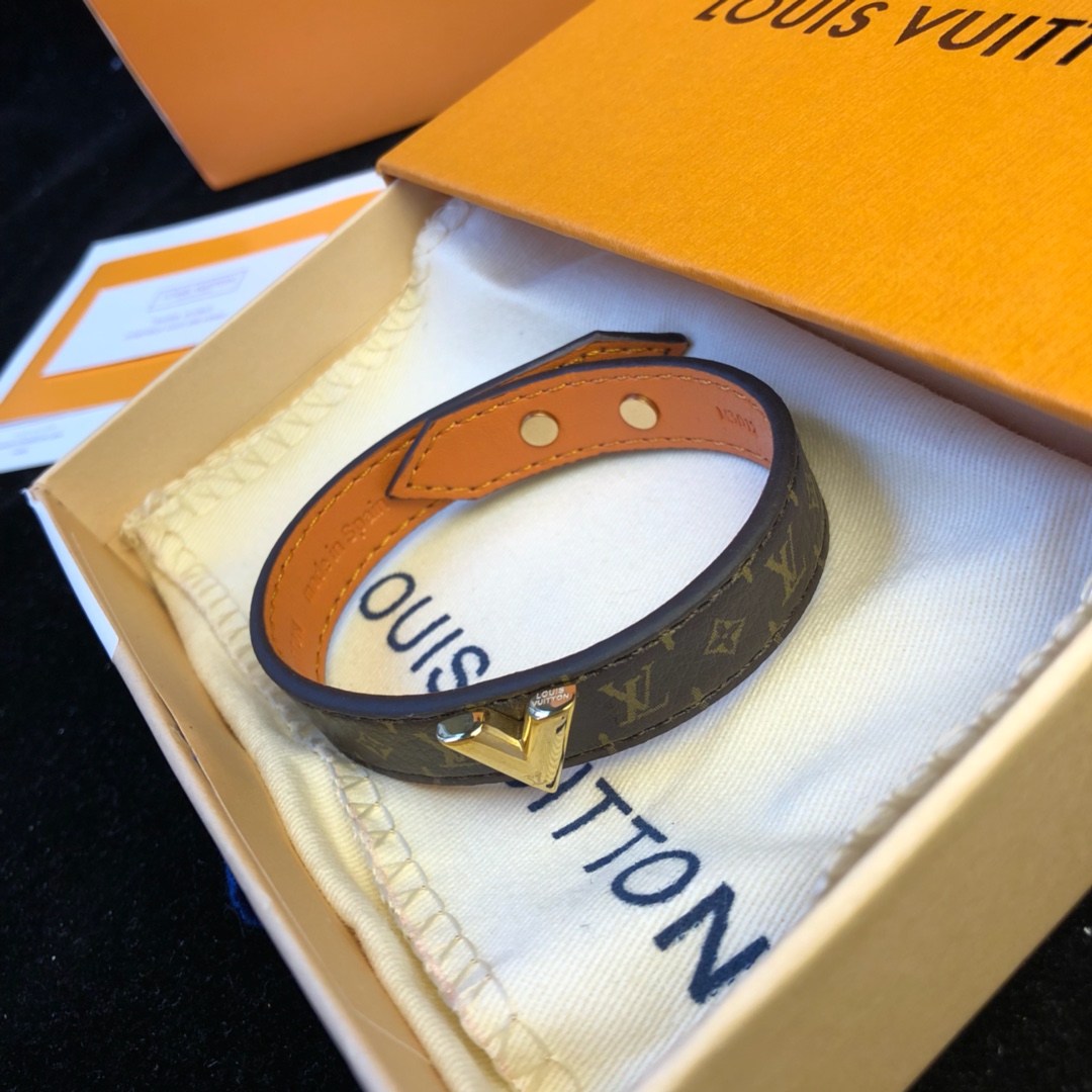 [TOP] Louis Vuitton LV Bracelet - Brown