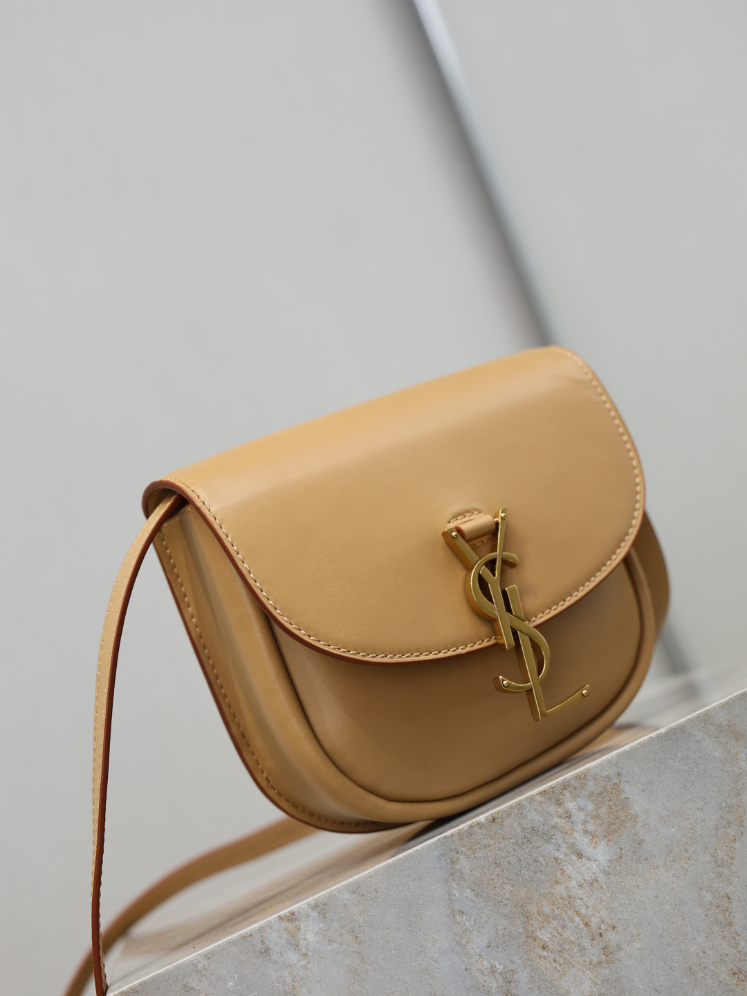 [TOP] Yves Saint Laurent YSL Kaia Bag 18x15.5x5.5cm - Brown