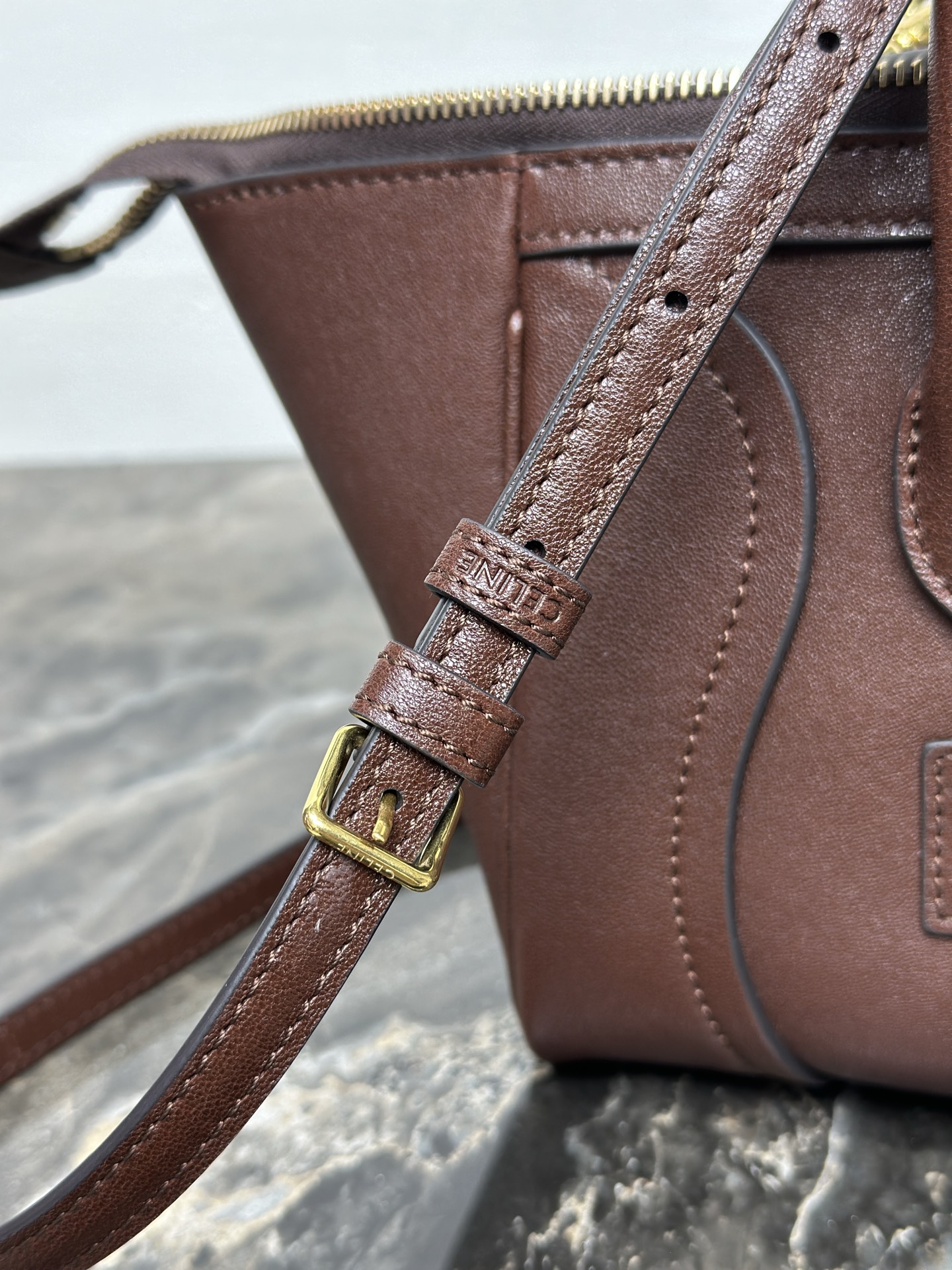 [TOP] CELINE  NEW LUGGAGE Bag 38.5x11.5x16.5cm  - Claret