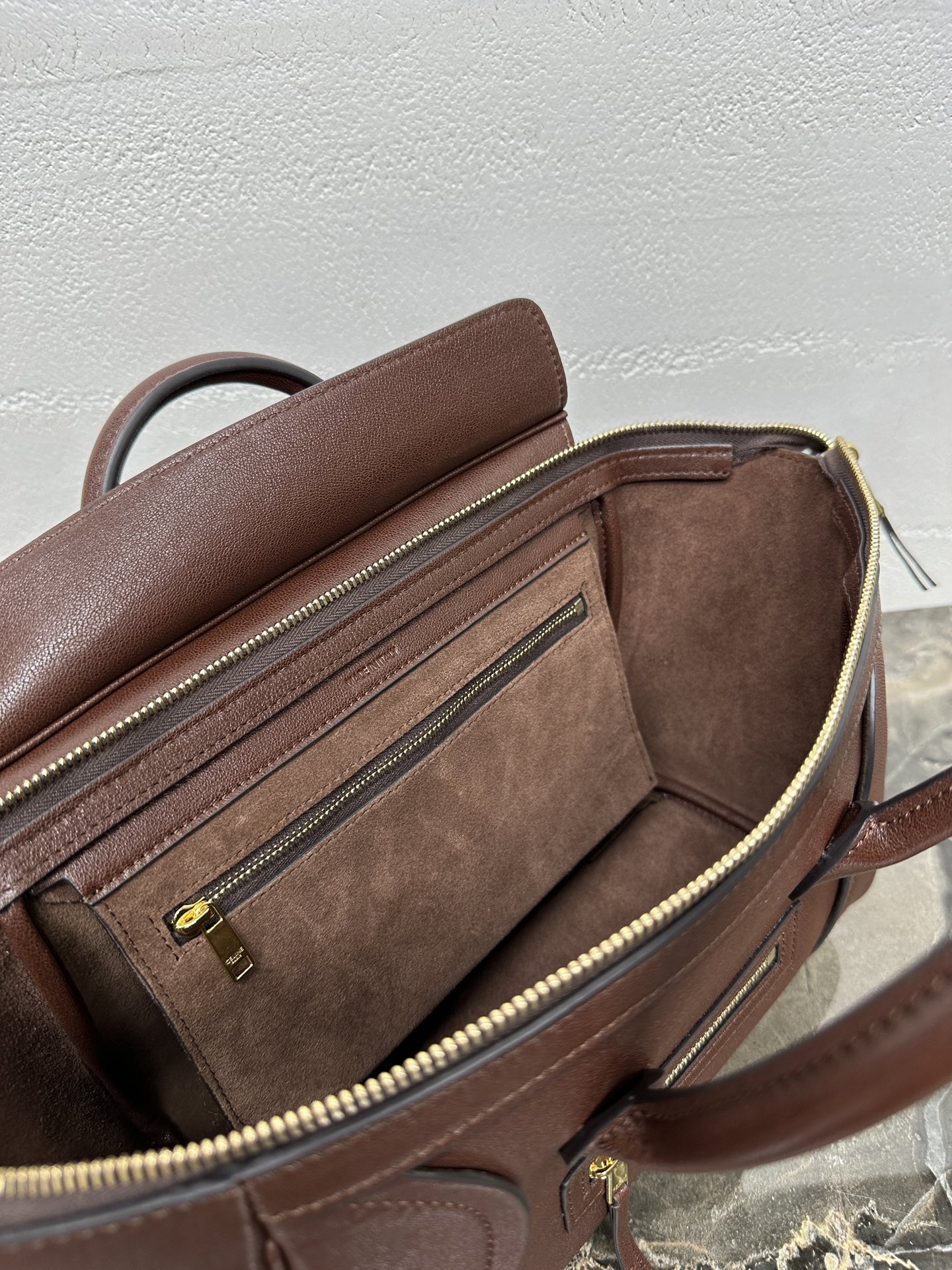 [TOP] CELINE  NEW LUGGAGE Bag 38.5x11.5x16.5cm  - Claret