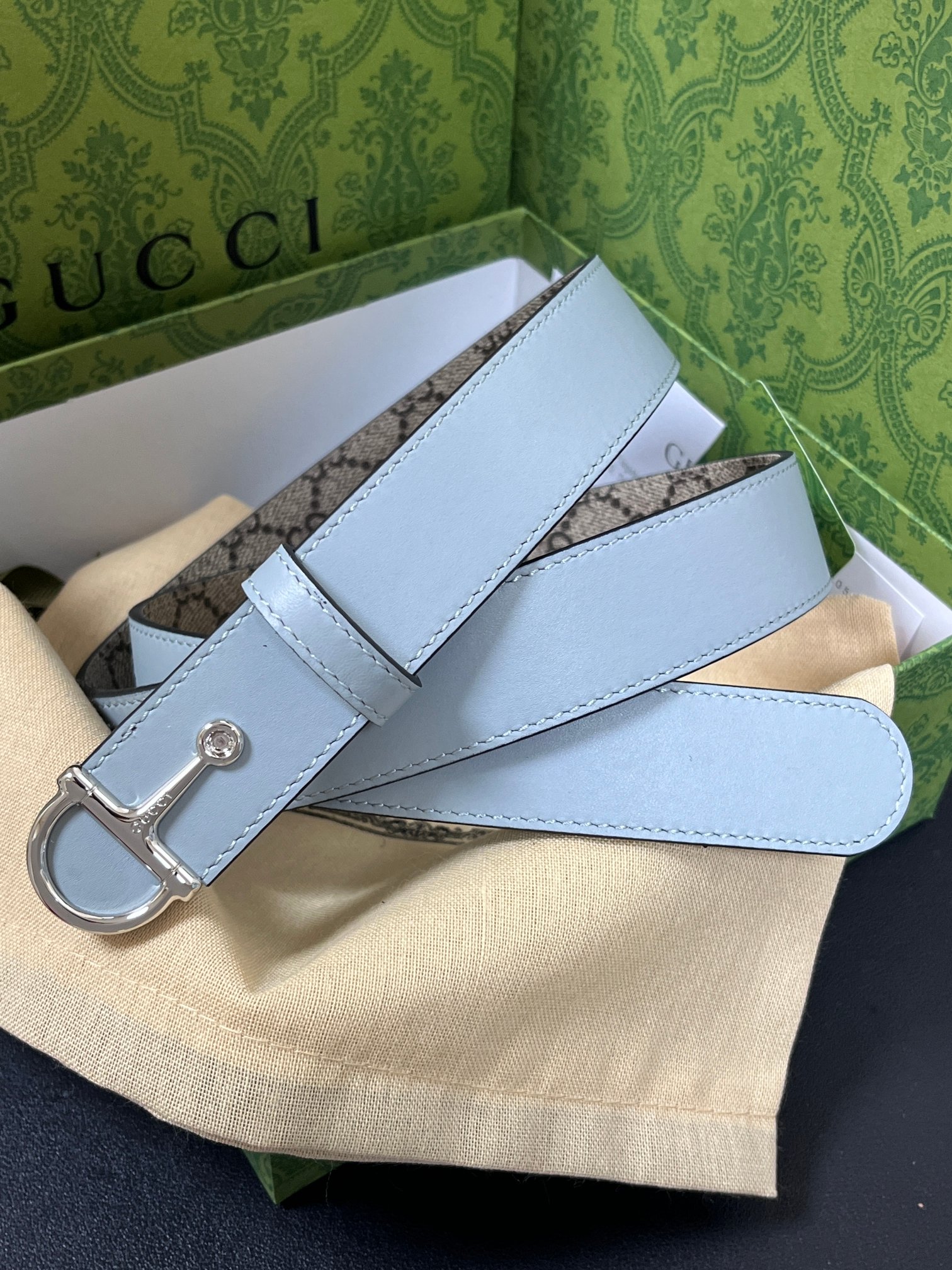 [TOP] GUCCI Classic Leather Belt - 3.0cm - 6 Colors