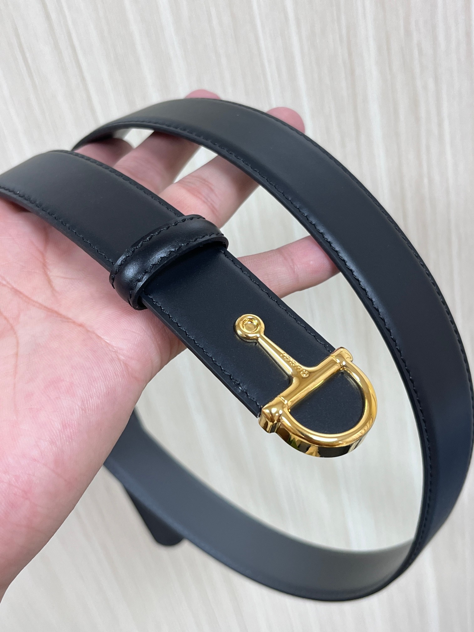 [TOP] GUCCI Classic Leather Belt - 3.0cm - Black