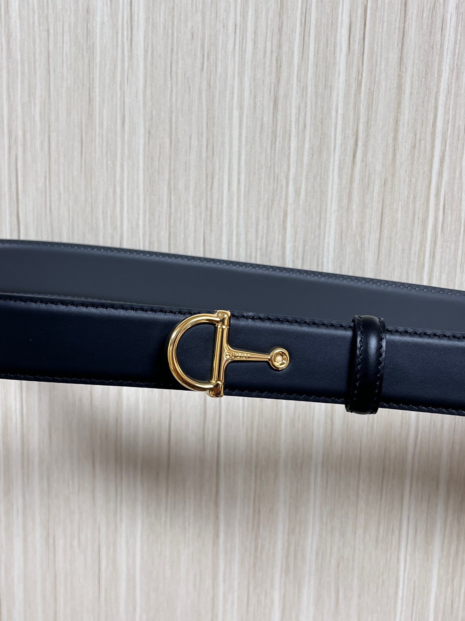 [TOP] GUCCI Classic Leather Belt - 3.0cm - Black
