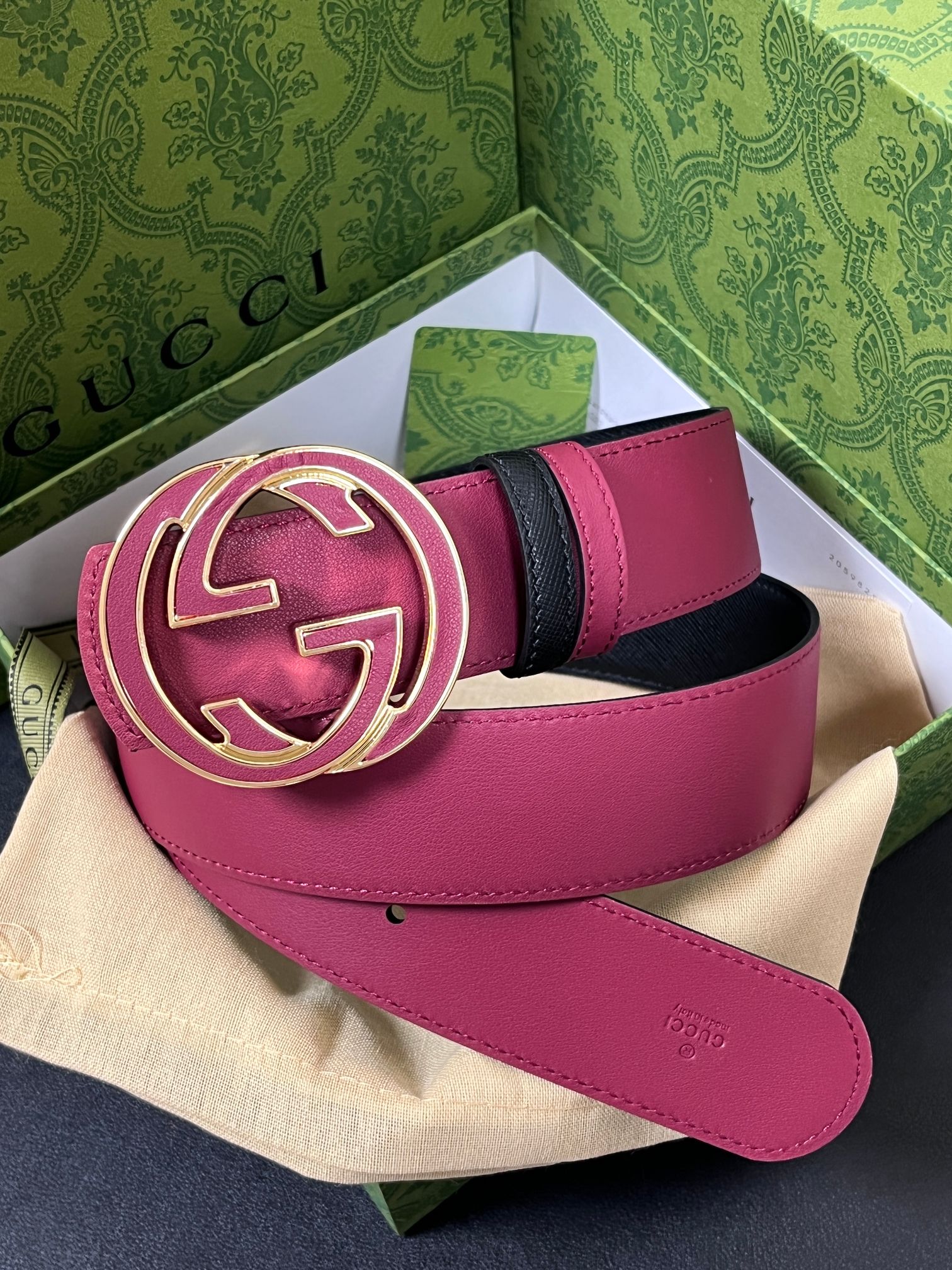 [TOP] GUCCI GG  Belt  - 4.0cm