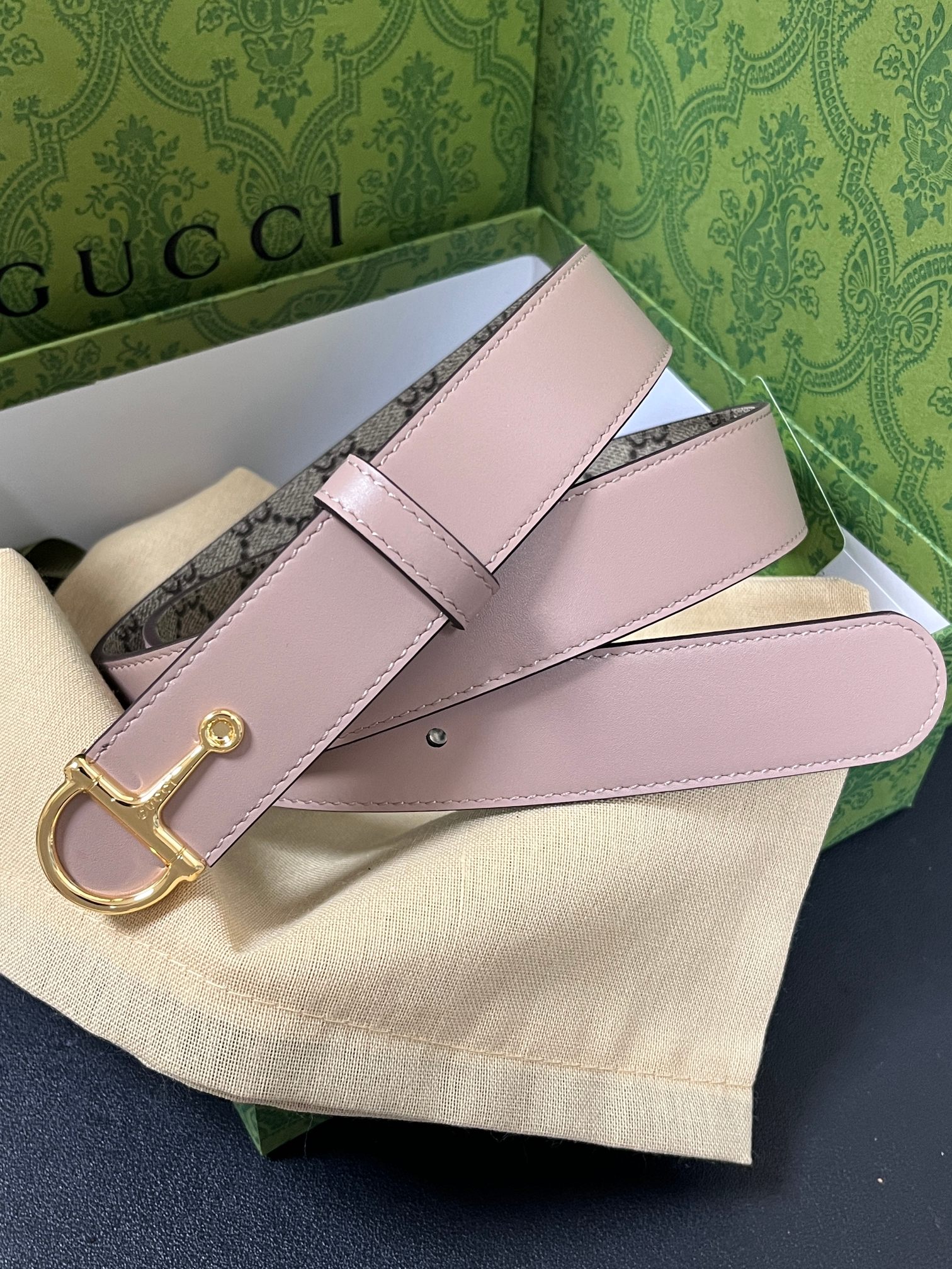 [TOP] GUCCI Classic Leather Belt - 3.0cm - 6 Colors