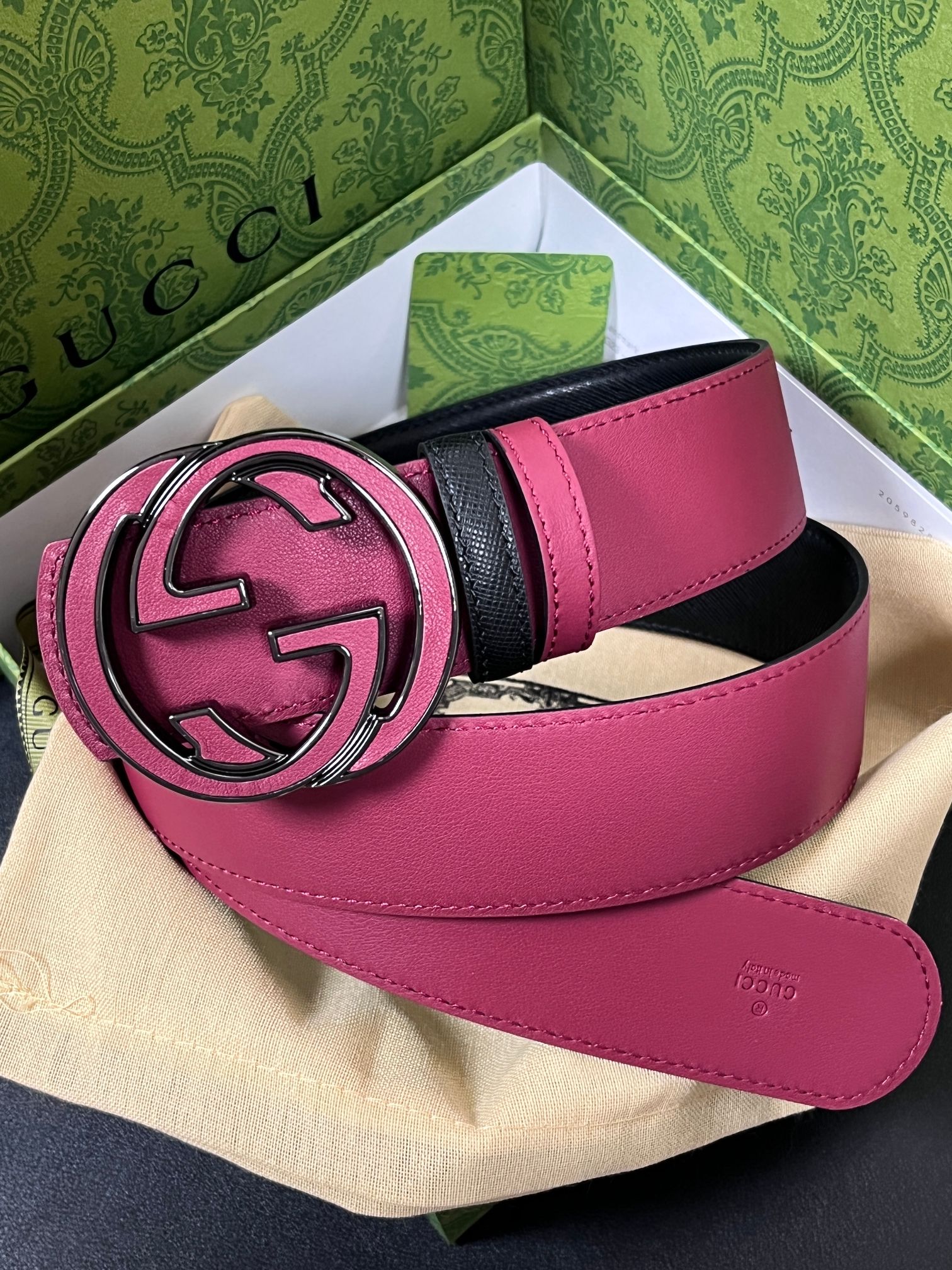 [TOP] GUCCI GG  Belt  - 4.0cm