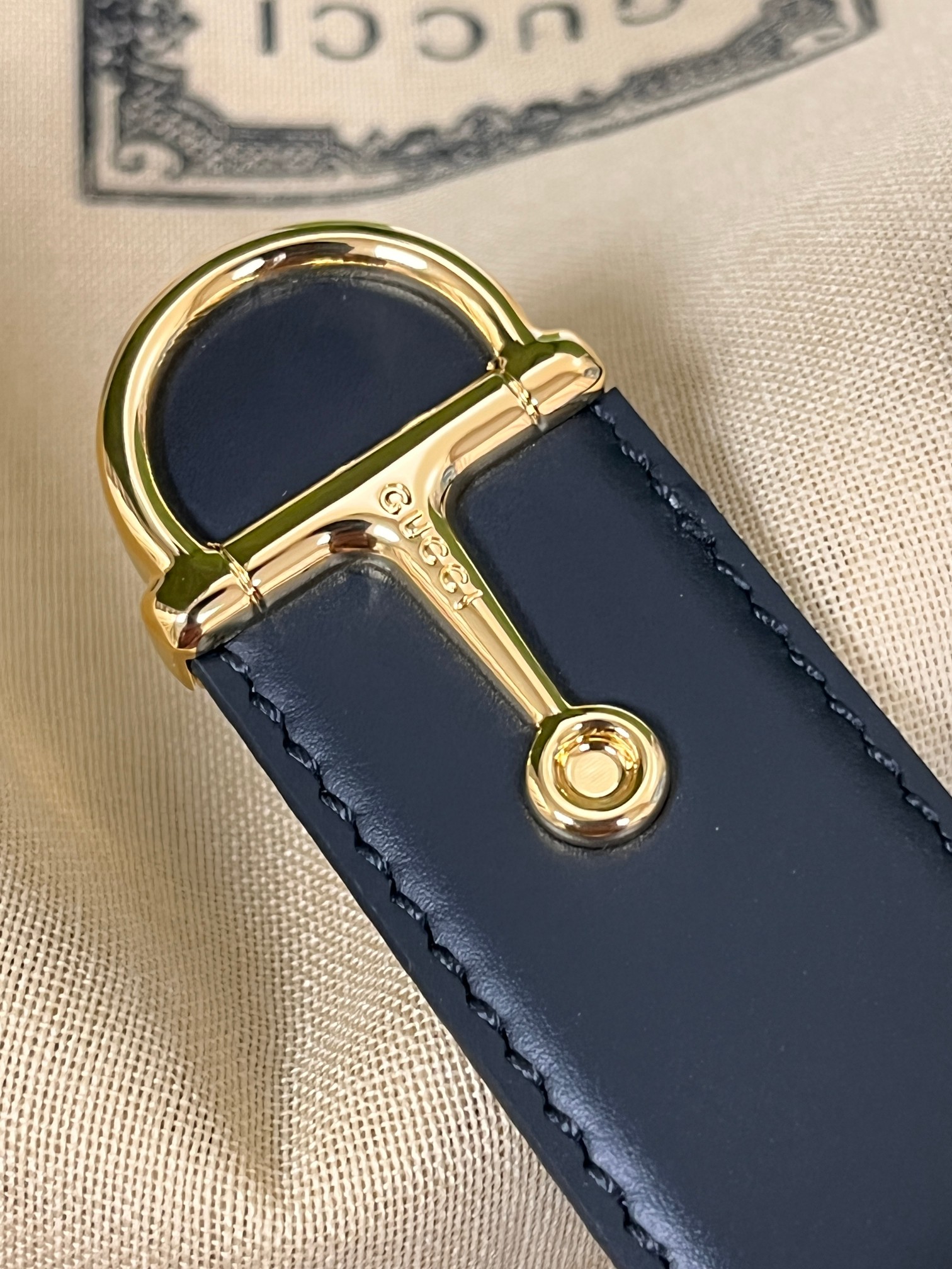 [TOP] GUCCI Classic Leather Belt - 3.0cm - Black