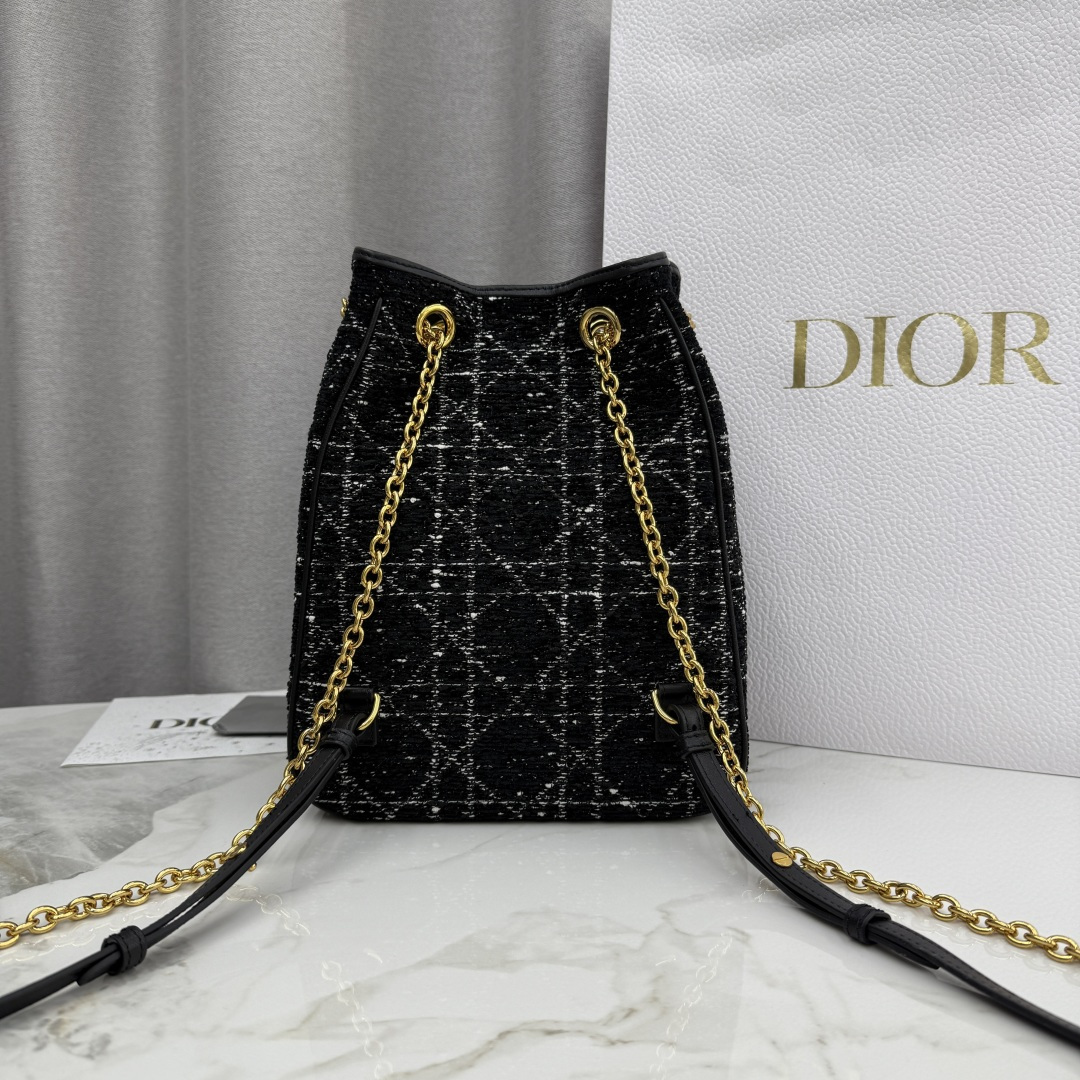 [TOP] Christian Dior Caro Multicarry Backpack 20x25x10.5 cm - Black