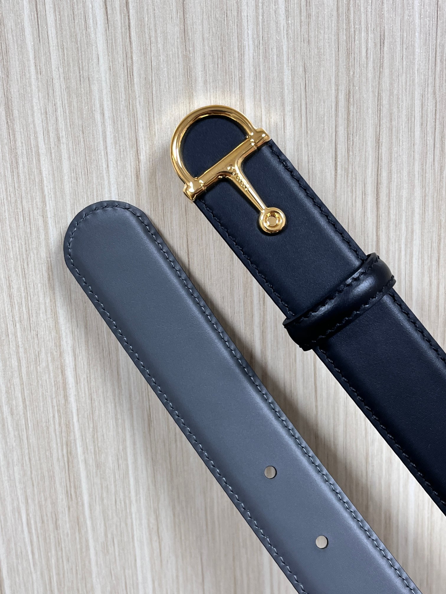 [TOP] GUCCI Classic Leather Belt - 3.0cm - Black