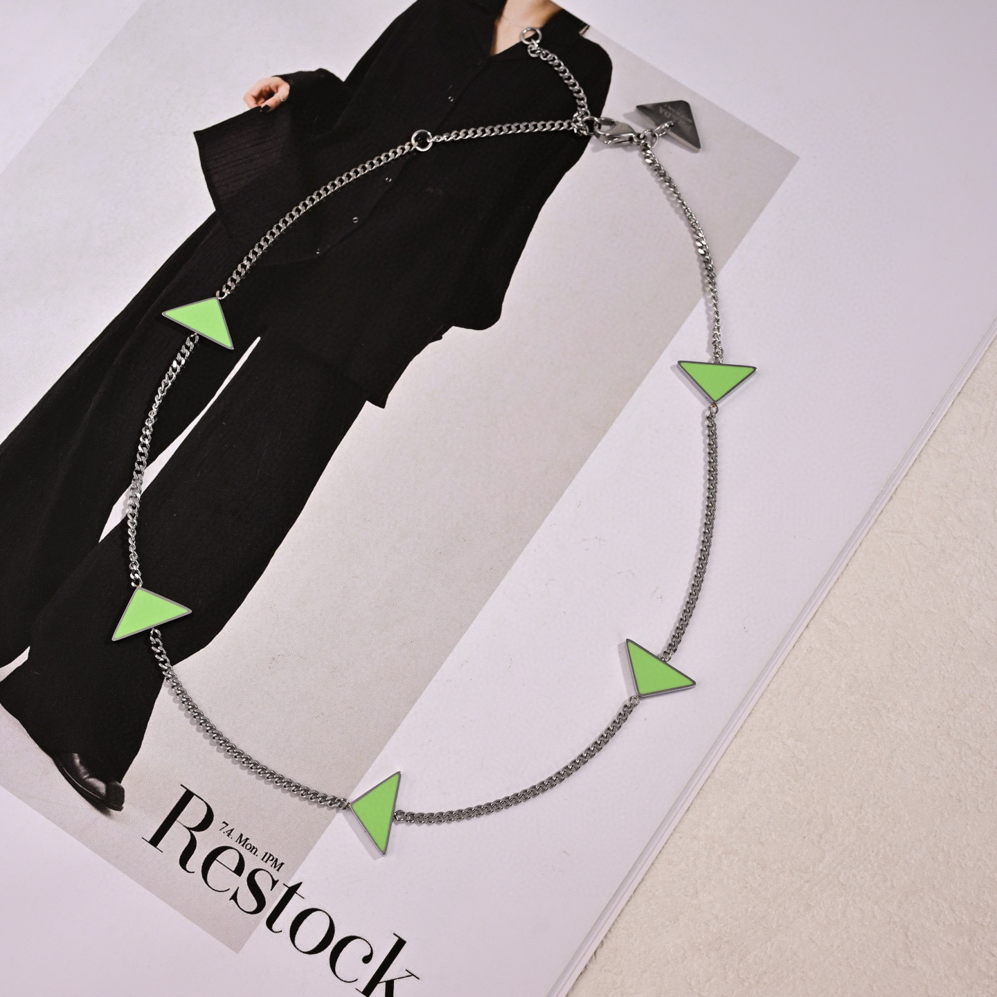 [TOP] PRADA Symbole Necklace - Silver