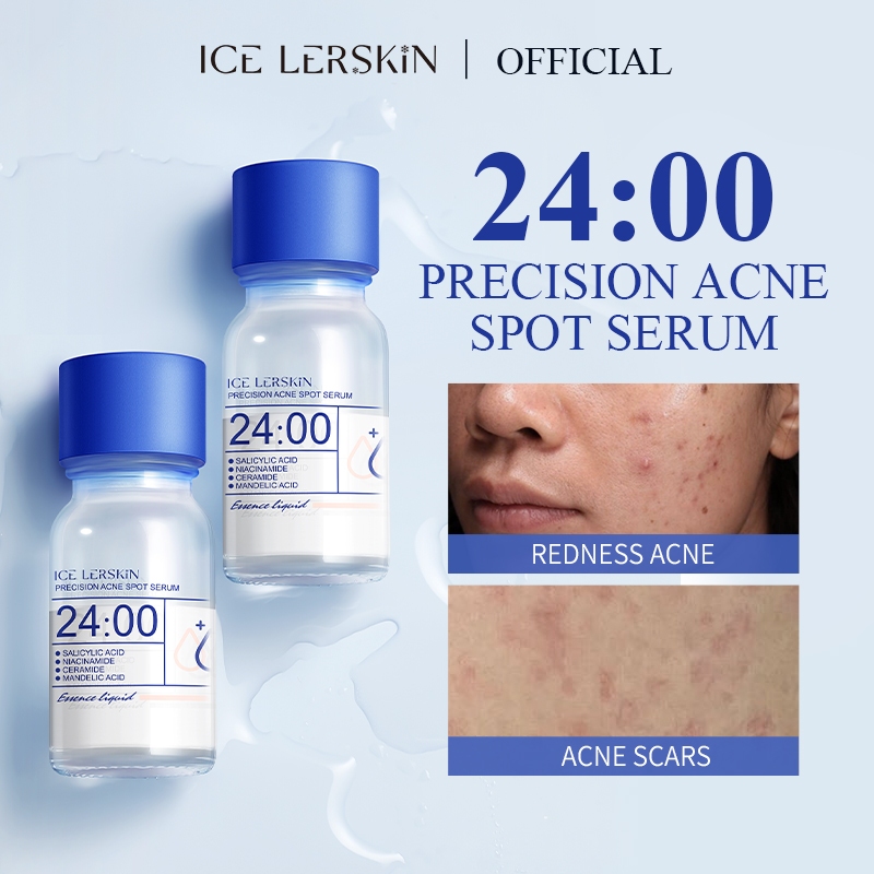 ICE LERSKIN Face Serum Reduce Pores Fading Dark Spots Serum Clean Acne