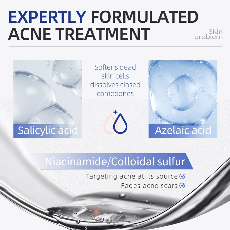 ICE LERSKIN Face Serum Reduce Pores Fading Dark Spots Serum Clean Acne