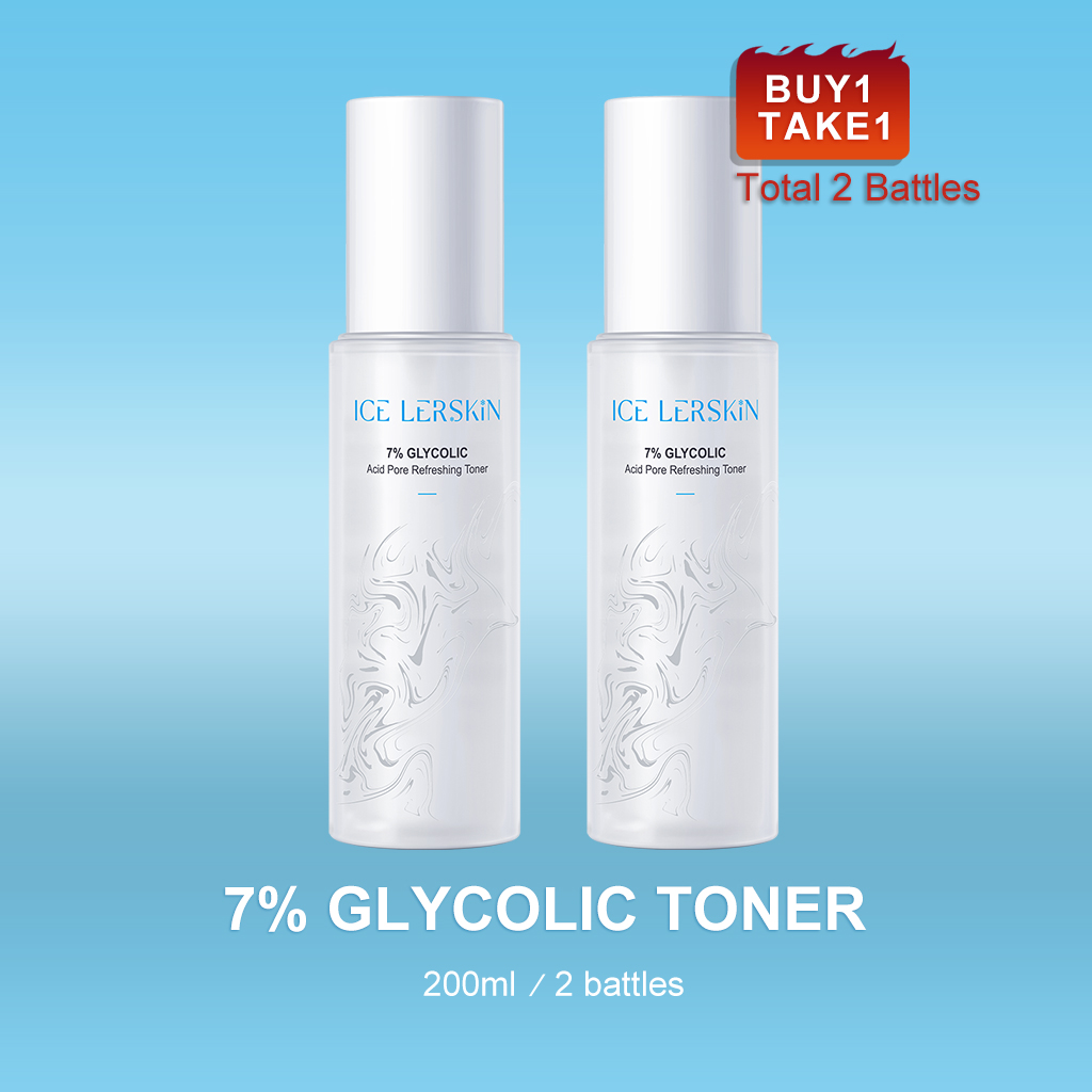 ICE LERSKIN Toner 7% Glycolic Acid Whitening and Exfoliate Skincare 100ML