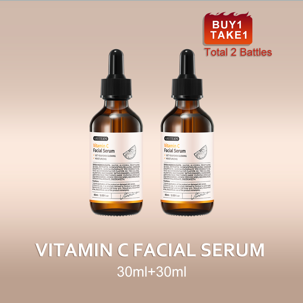 【Hot Sale】GreTeam Vitamin C Facial Serum Essence Moisturize Skincare Moisturzing 30ml