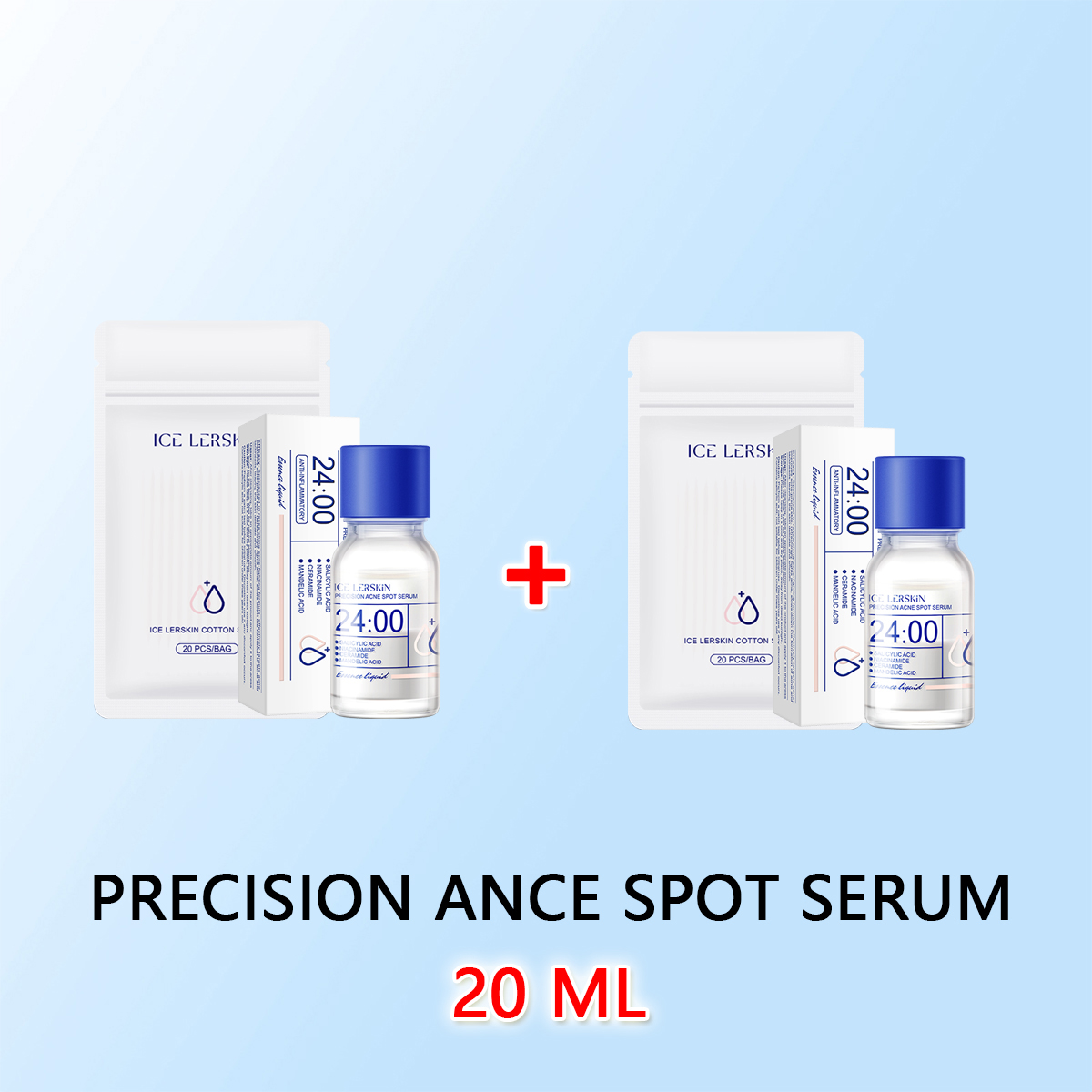 ICE LERSKIN Face Serum Reduce Pores Fading Dark Spots Serum Clean Acne