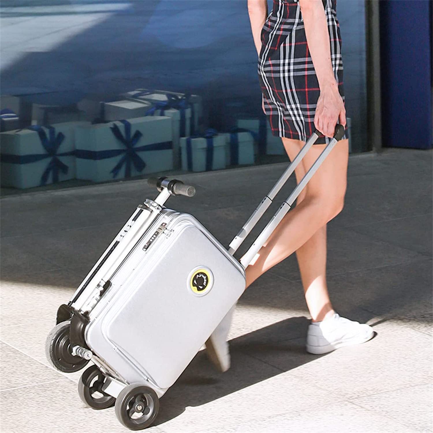 20L Electric Luggage Roller, Car Follow Smart Package with Aluminium ...