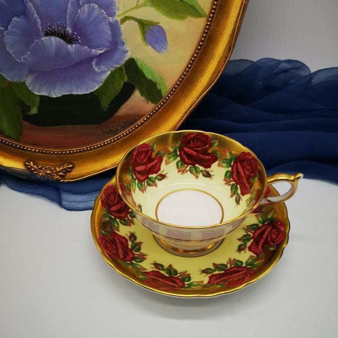 Flower bone china tea set